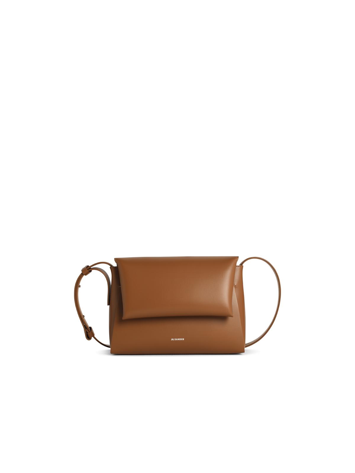 【関税＆送料込み】Jil Sander 'Messenger' Brown Leather Cro Jil Sander Messenger Brown Leather Crossbody Bag | ModeSens