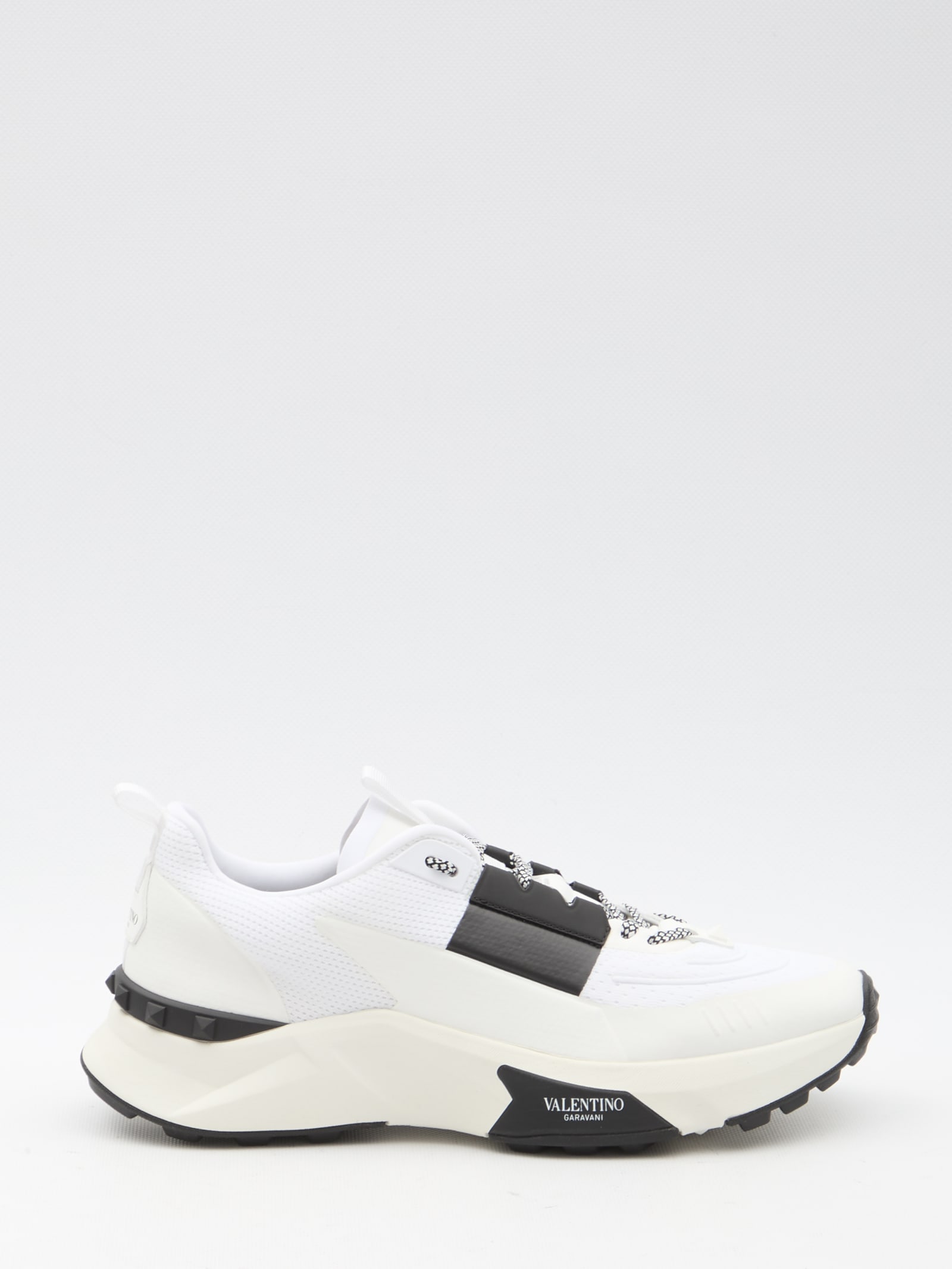 Shop Valentino Low Top True Act Sneakers In White