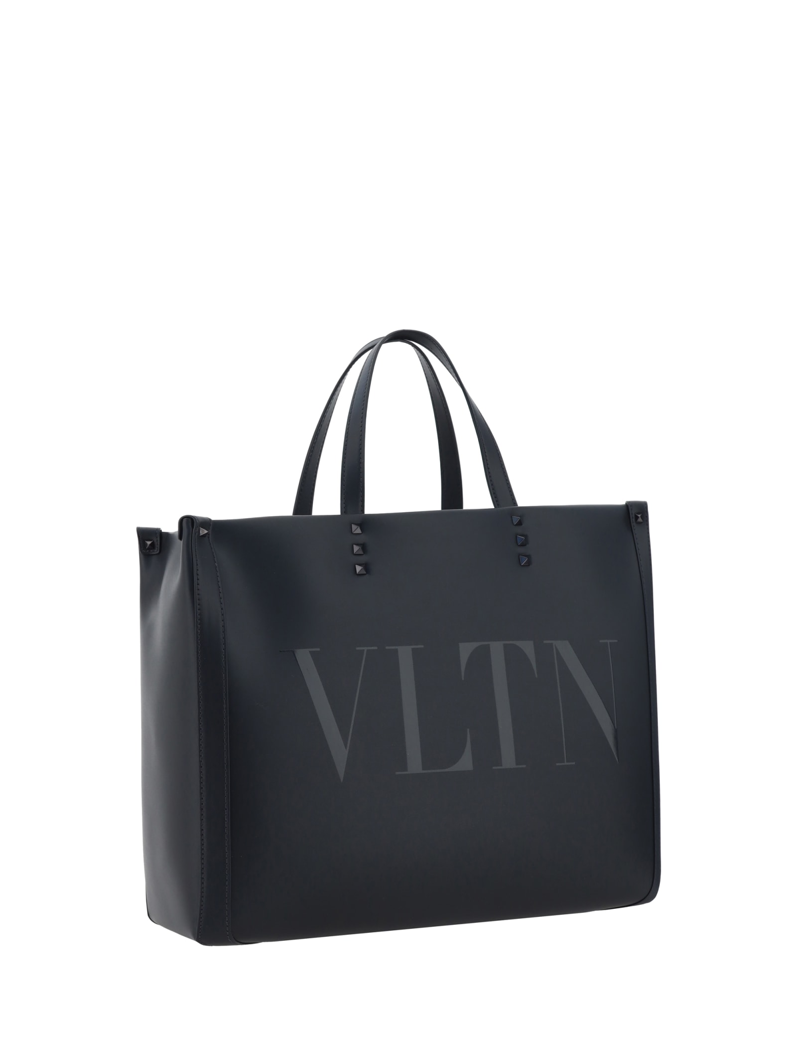 Shop Valentino Medium Tote Handbag In Black