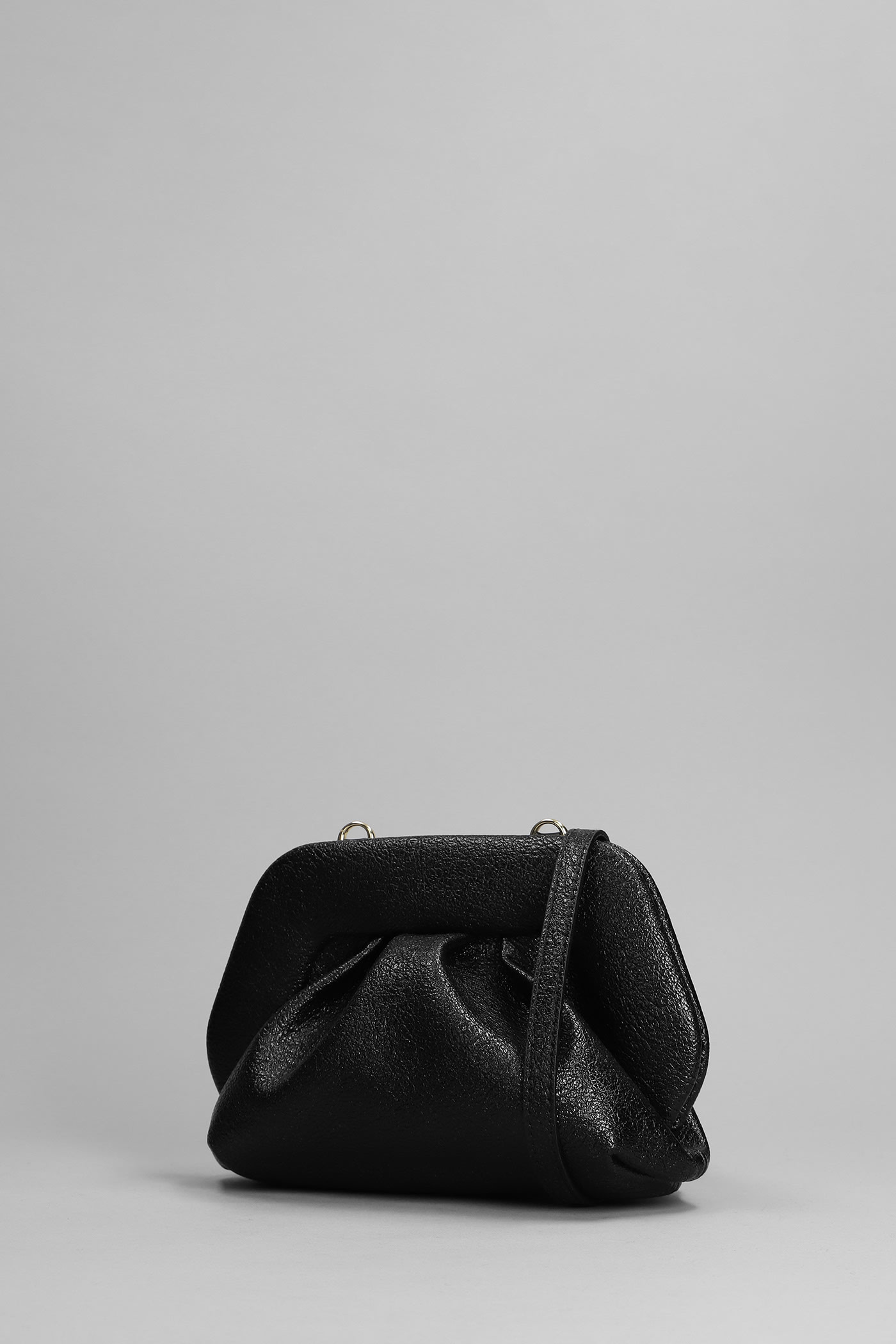 Themoirè Gea Laminated Clutch In Black Faux Leather ModeSens