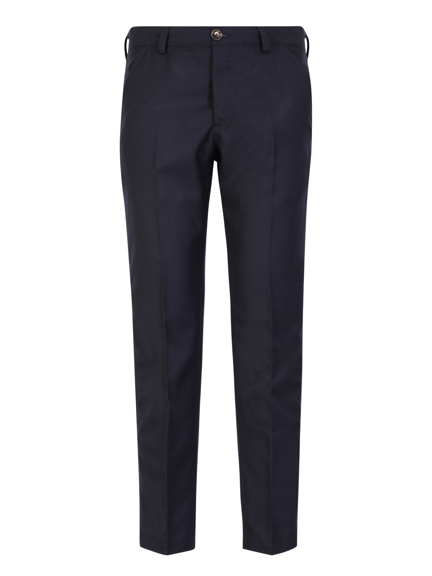 Pt01 Tapared Trousers In Blue