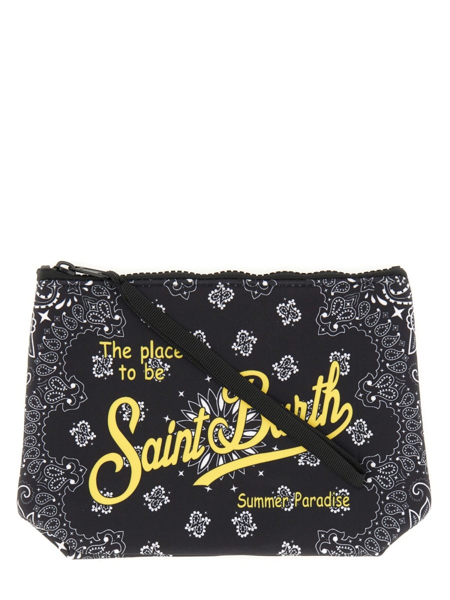 Shop Mc2 Saint Barth Clutch Bag Aline In Multicolour