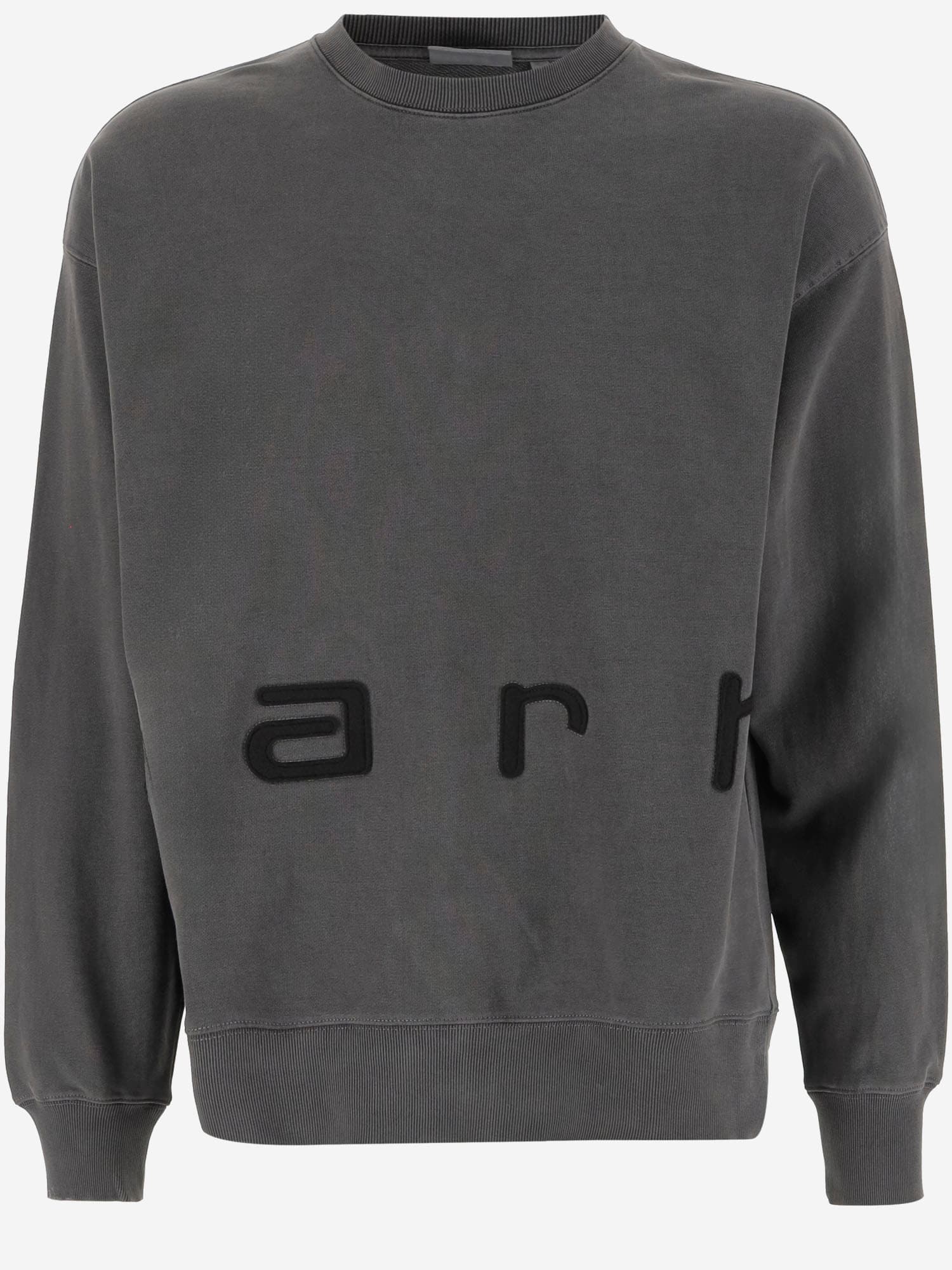 Cotton Felt Script Sweatshirt