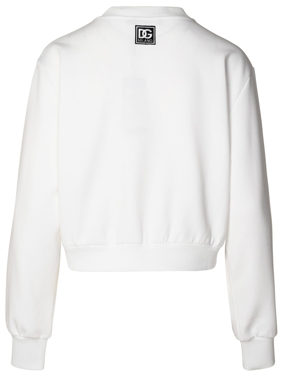Shop Dolce & Gabbana White Cotton Sweatshirt In Bianco