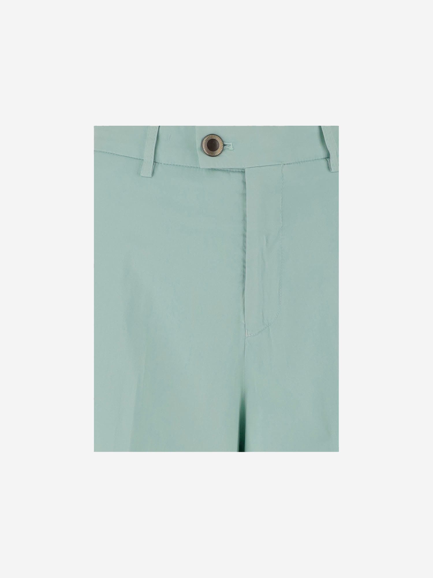 Shop Berwich Cotton And Silk Stretch Trousers In Green