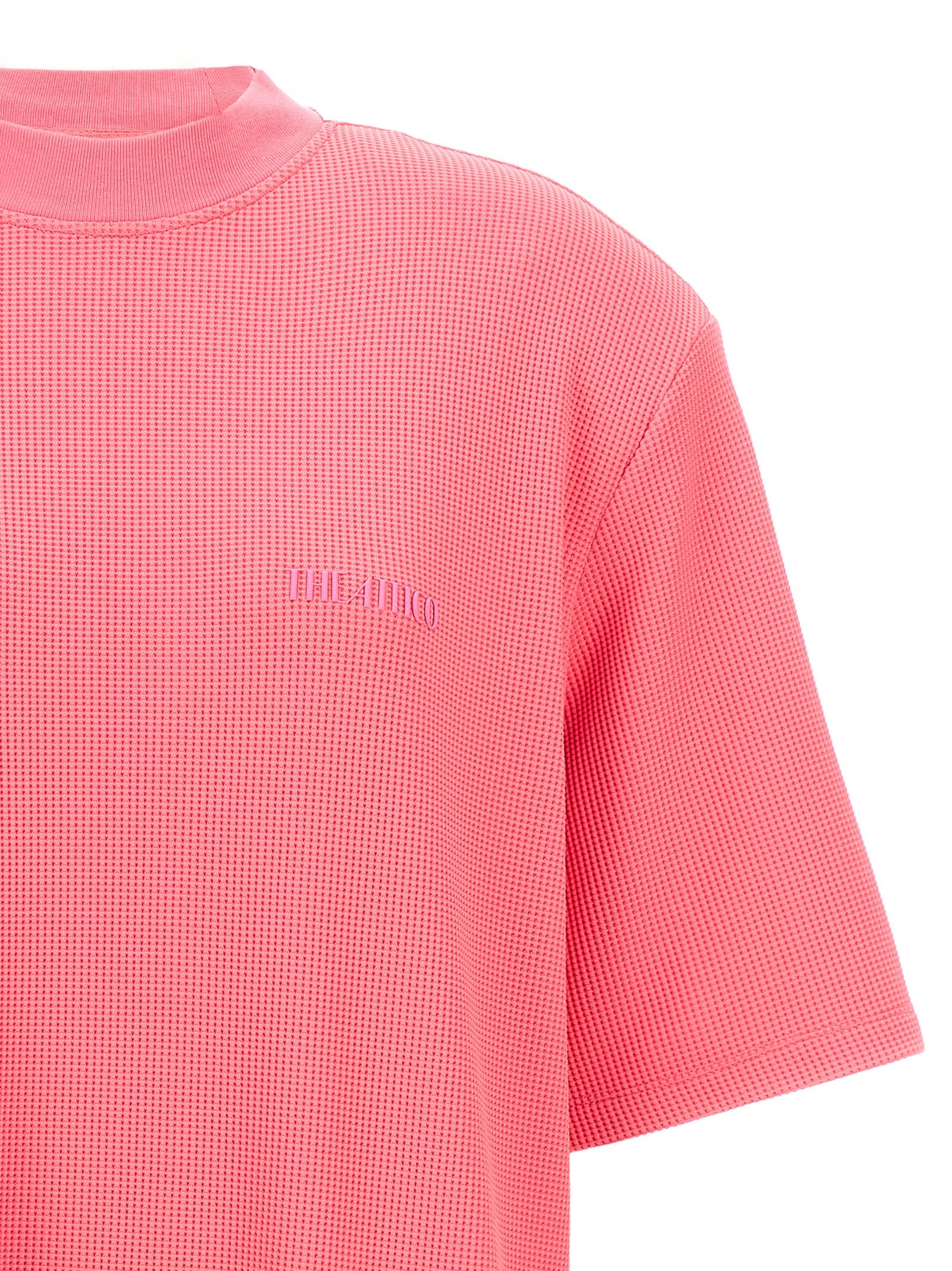 Shop Attico Kilie T-shirt In Fuchsia