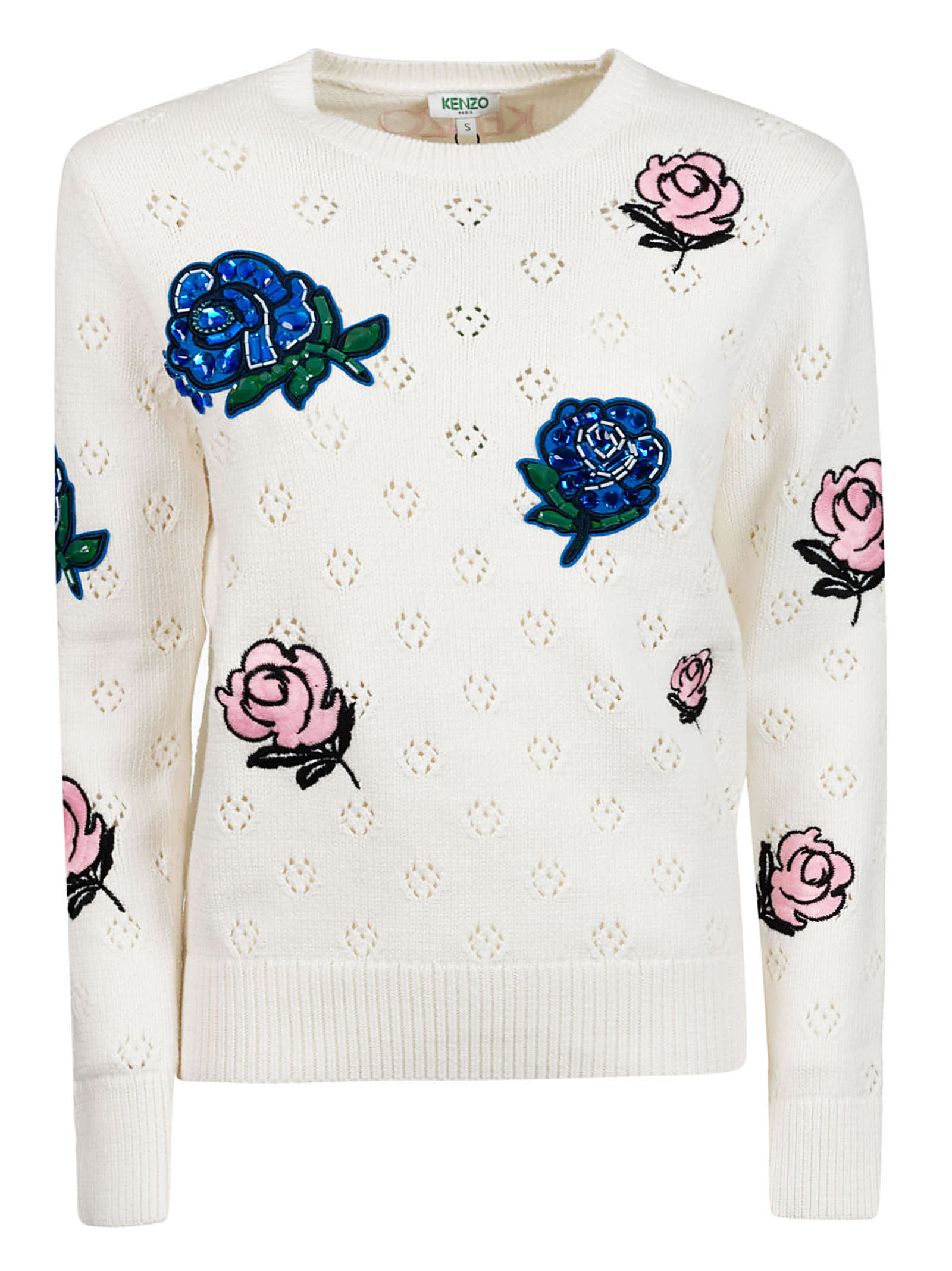 kenzo rose sweatshirt