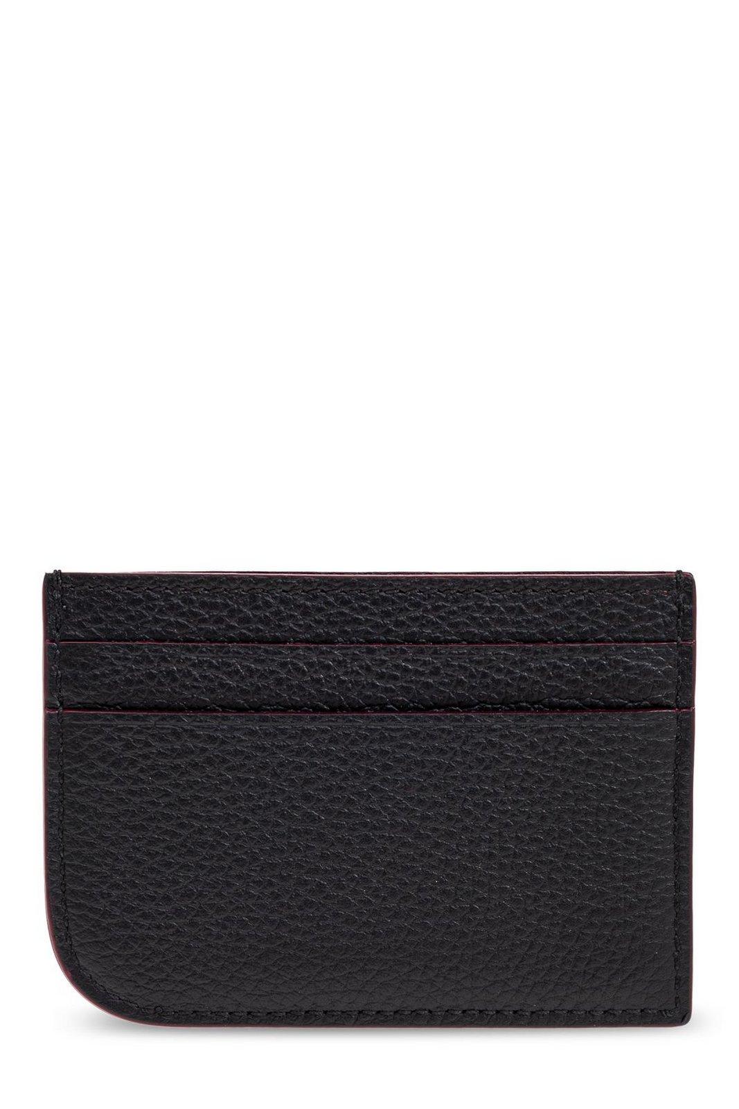 Alexander Mcqueen Sling Card Bag In Blacksilver