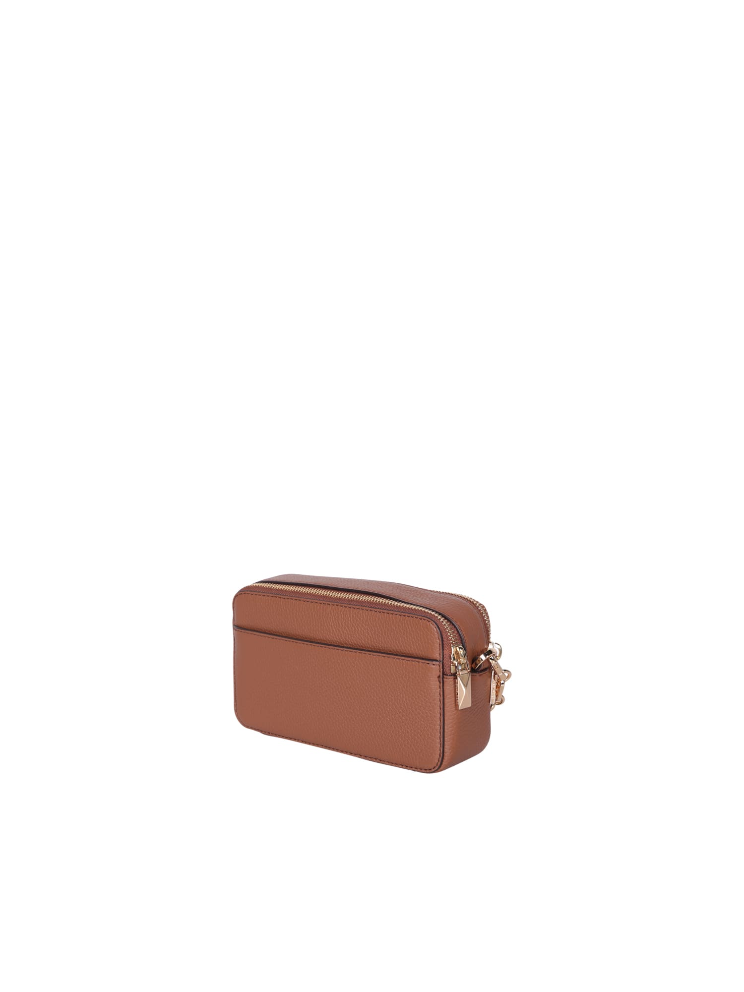 Shop Michael Kors Small Camera Bag Crossbody In Brown