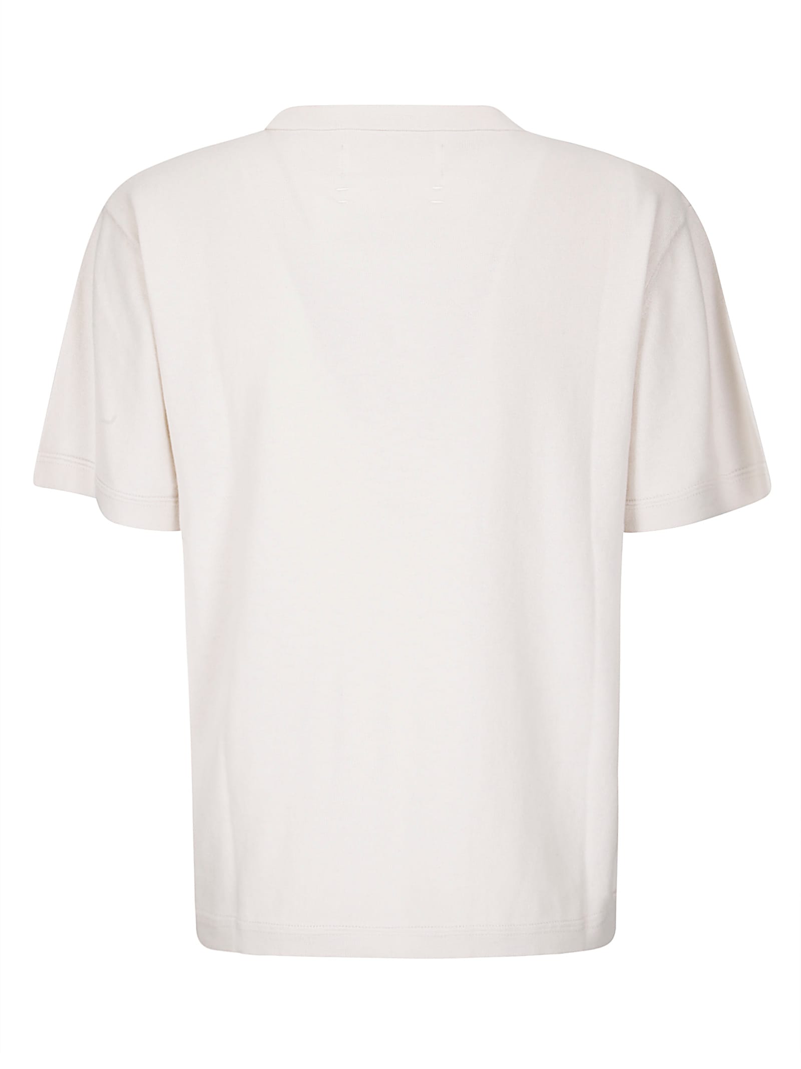 Extreme Cashmere Cotton-cashmere Crew Neck T-shirt With Minimalist Aesthetic In White