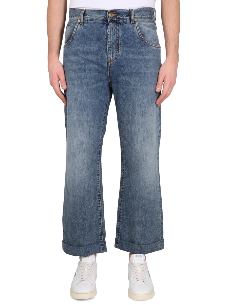 Etro Five Pocket Jeans In Blue