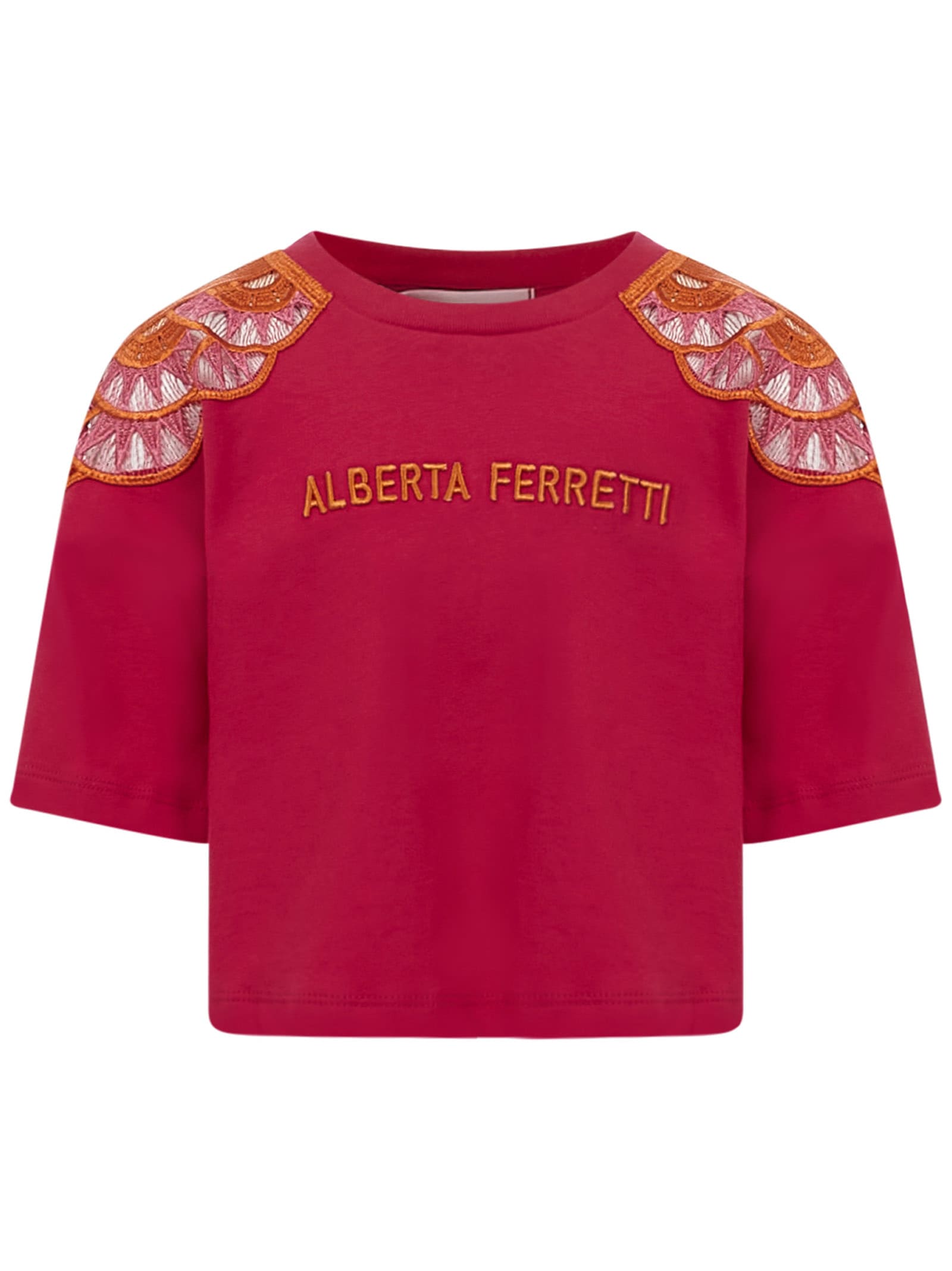 Alberta Ferretti Kids' Junior T-shirt In Red