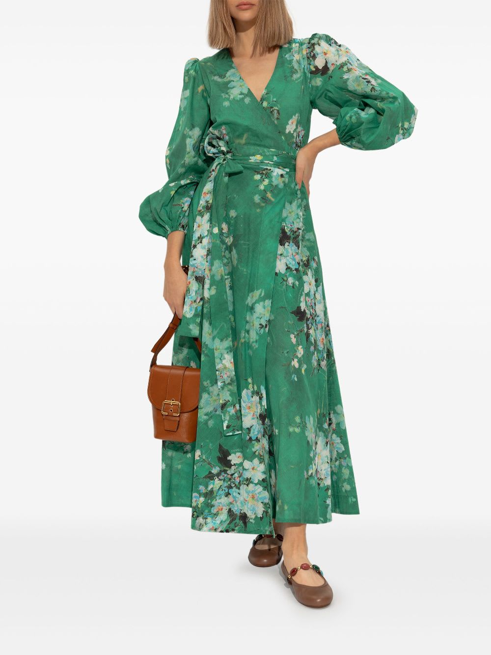 Gianvito Rossi Shanti Leather Ballets In Multi