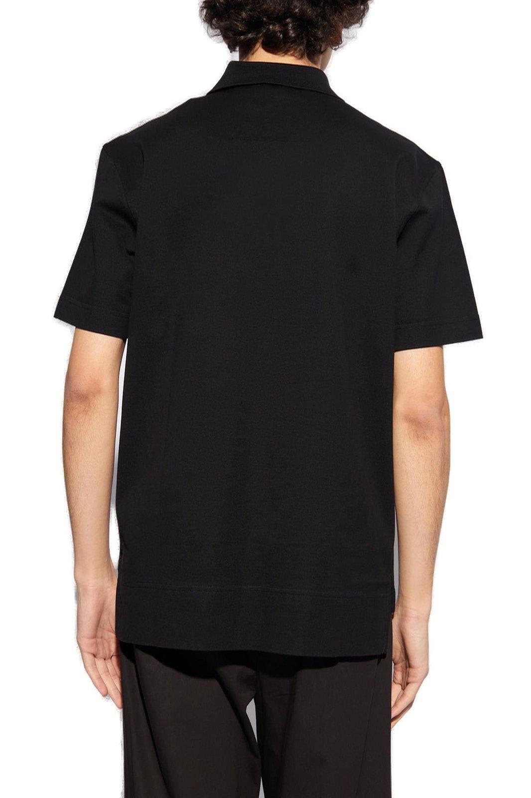 Shop Givenchy 4g Embroidered Short-sleeved Polo Shirt In Black