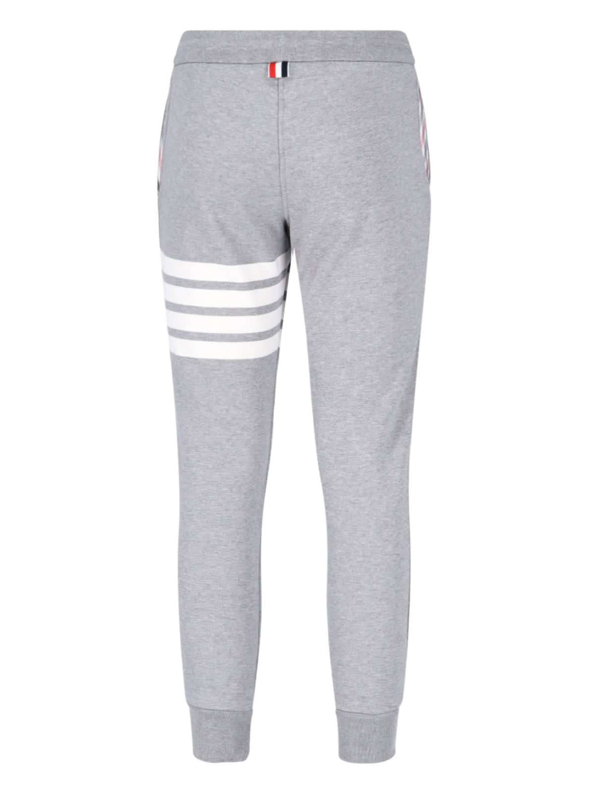 Shop Thom Browne 4-bar Sporty Pants In Gray