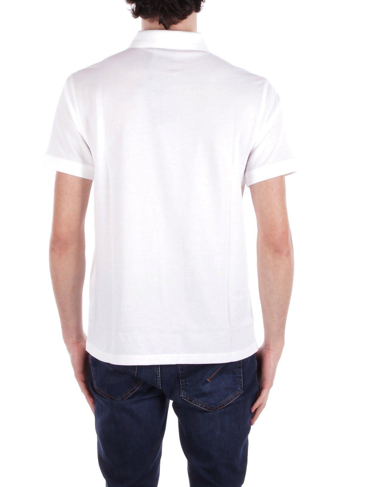 Barbour Short-sleeved Polo Shirt In White