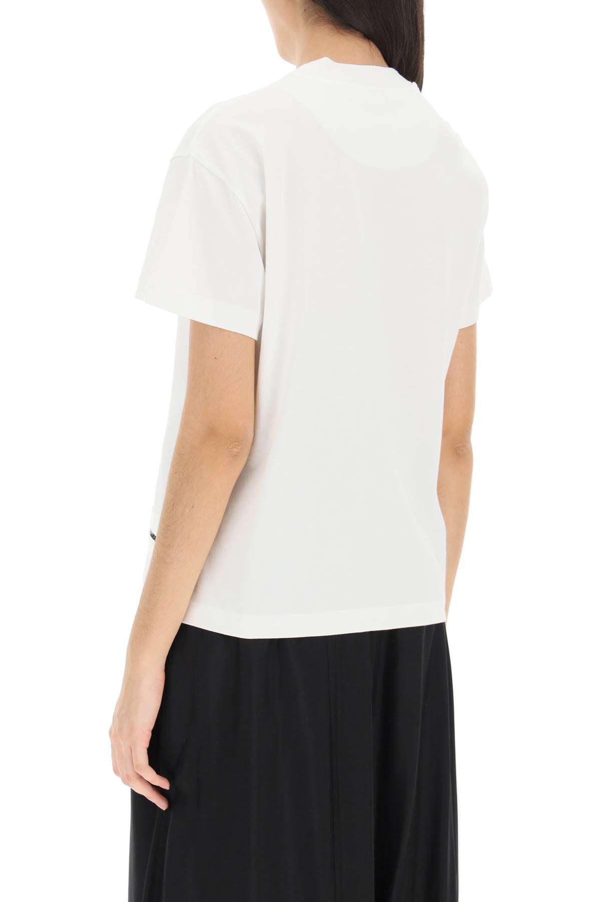 Shop Jil Sander Tri-pack T-shirt With Logo Patch In White