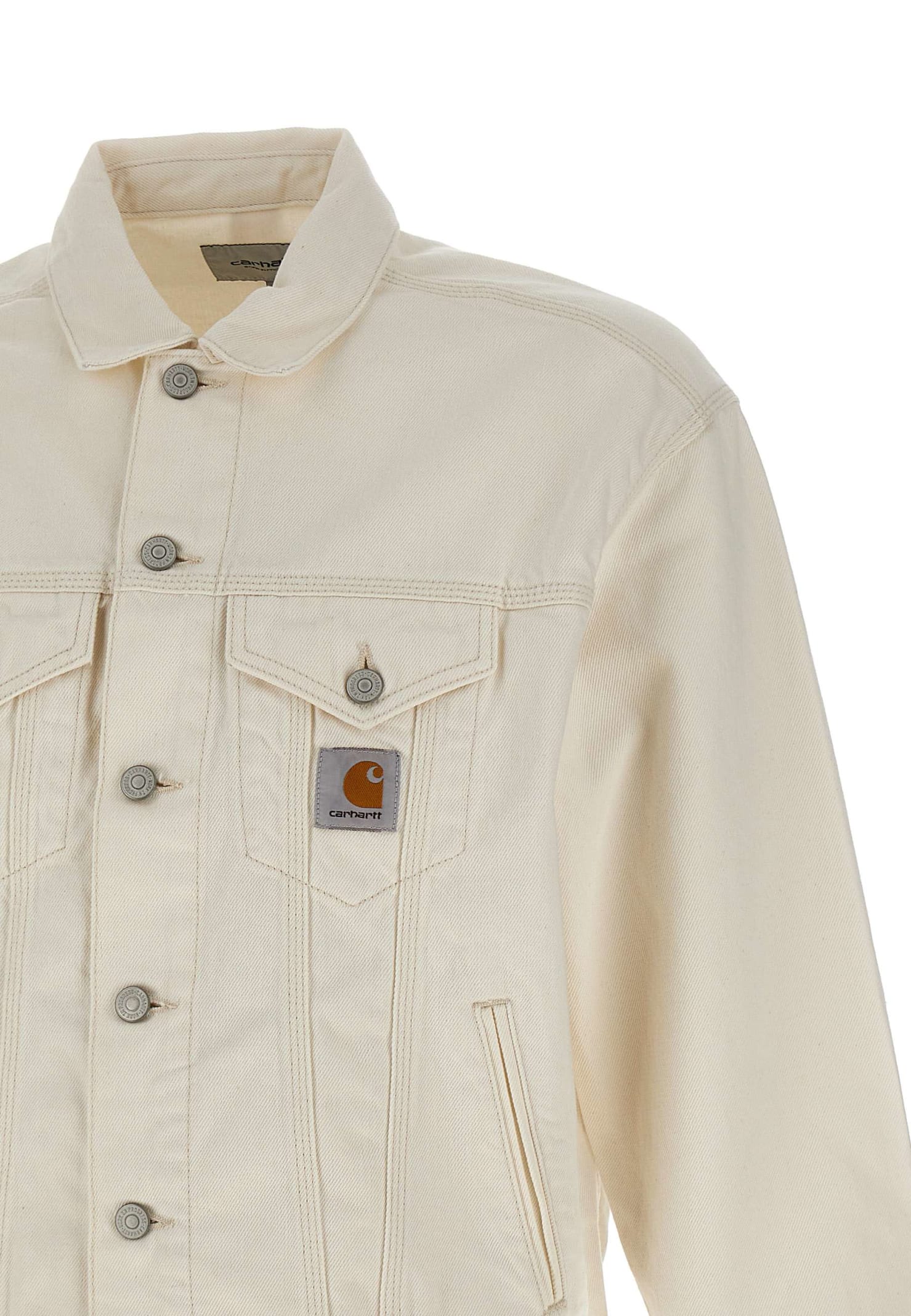 Shop Carhartt Helston Jacket Cotton Jacket In White