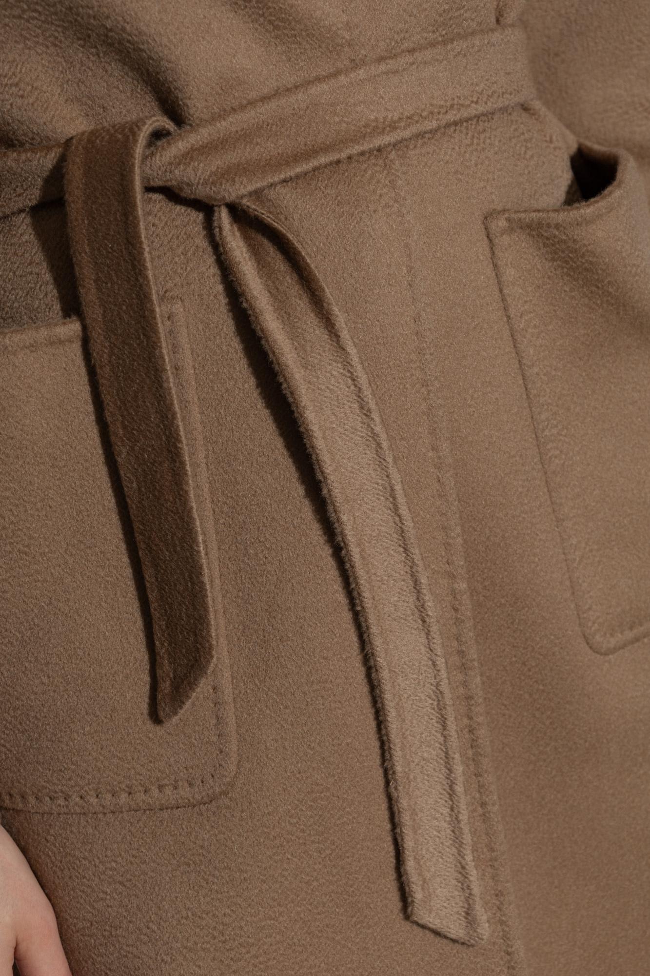 Max Mara Cashmere Coat Lilia In Brown