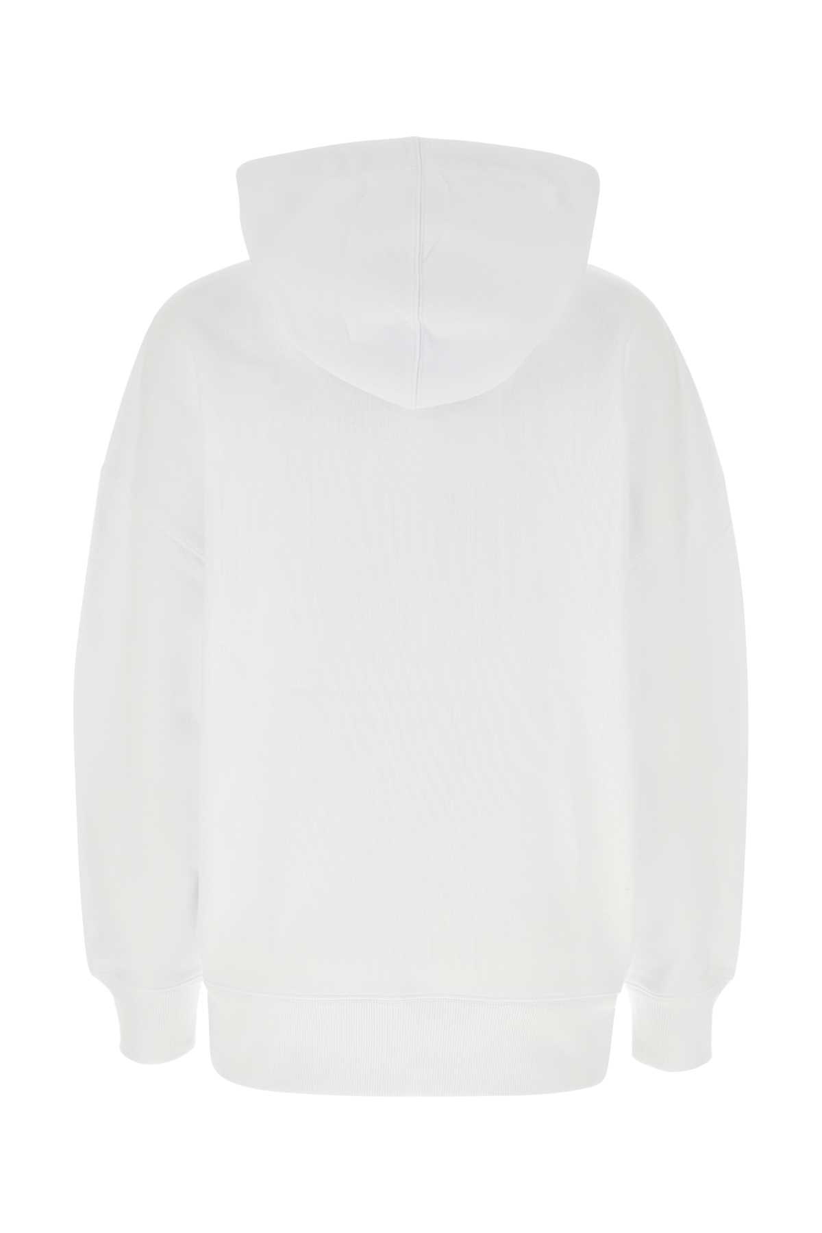 Ami Alexandre Mattiussi White Cotton Sweatshirt In 100