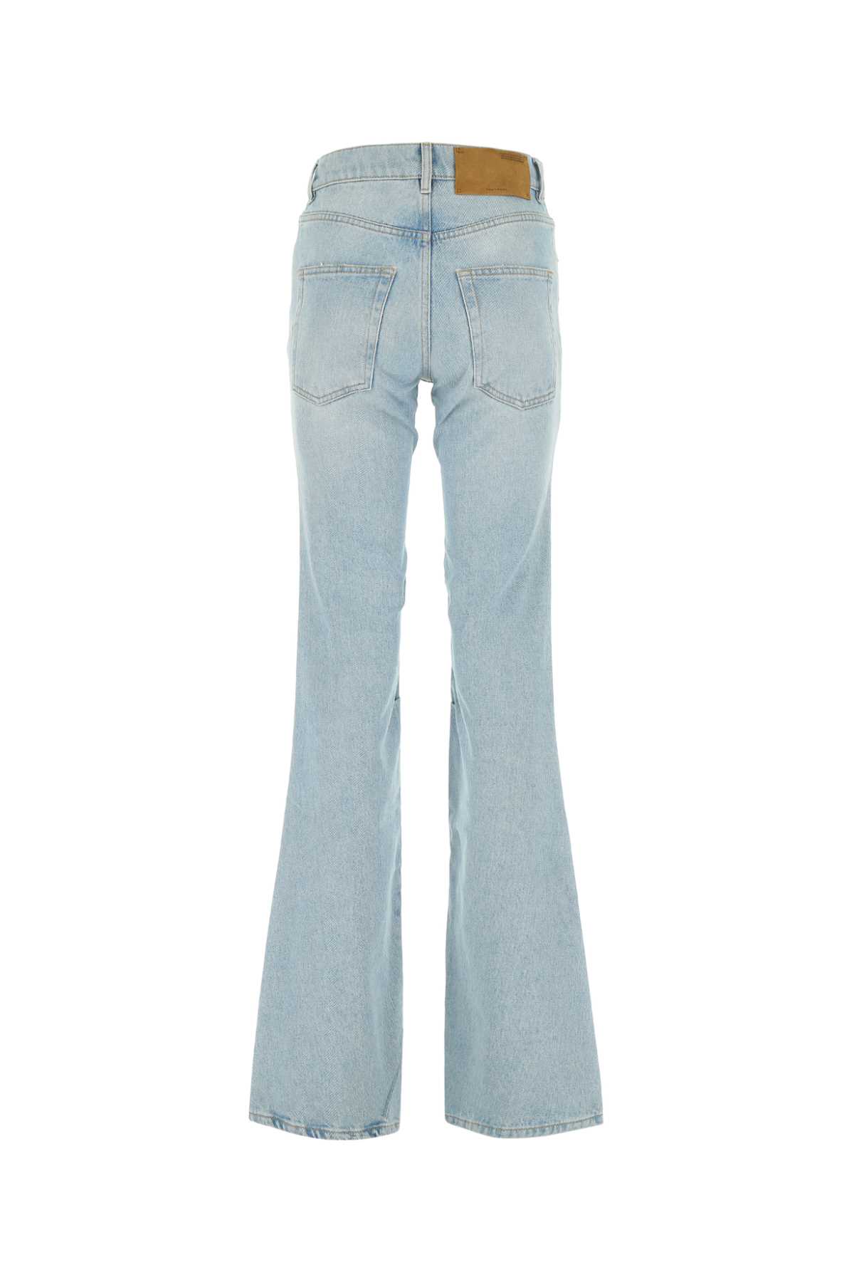 Shop Off-white Denim Flared Jeans In 4000