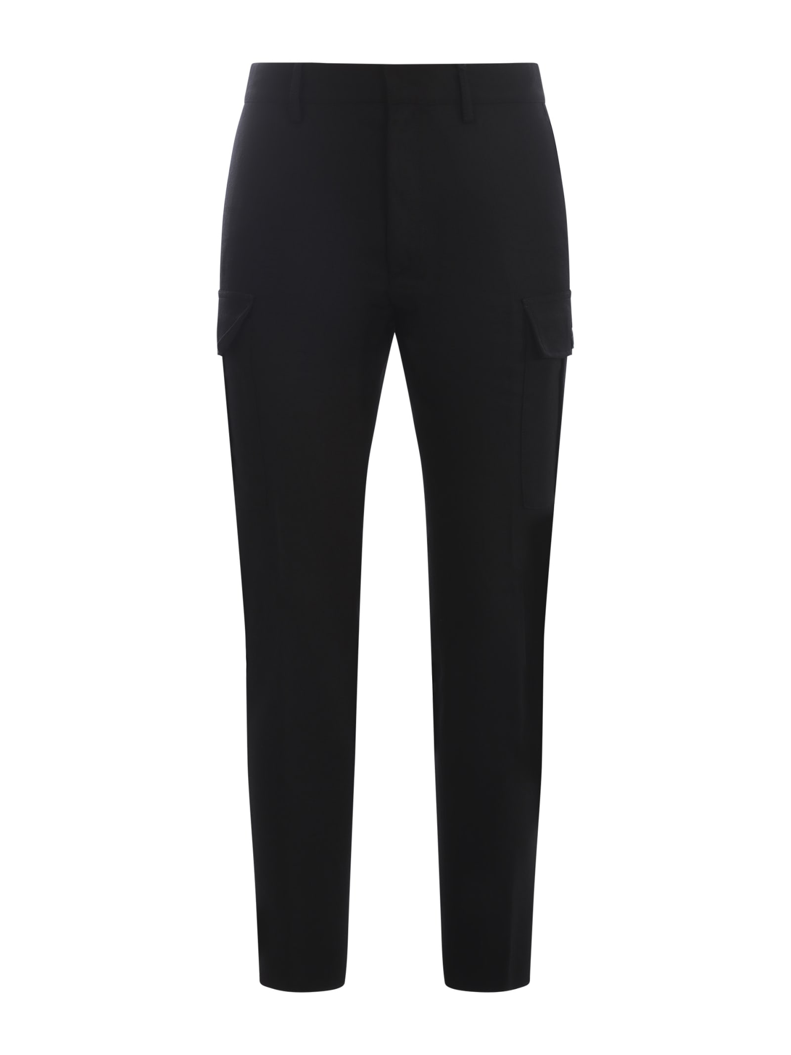 Dsquared2 Trousers Dsquared In Wool Blend In Black