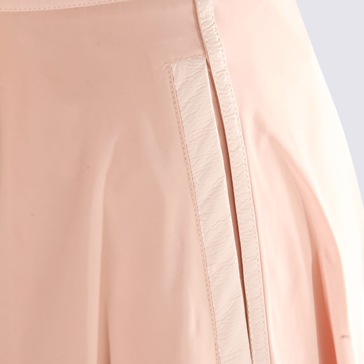 Elisabetta Franchi Midi Skirt With Belted Waist And Pleats In Neutral