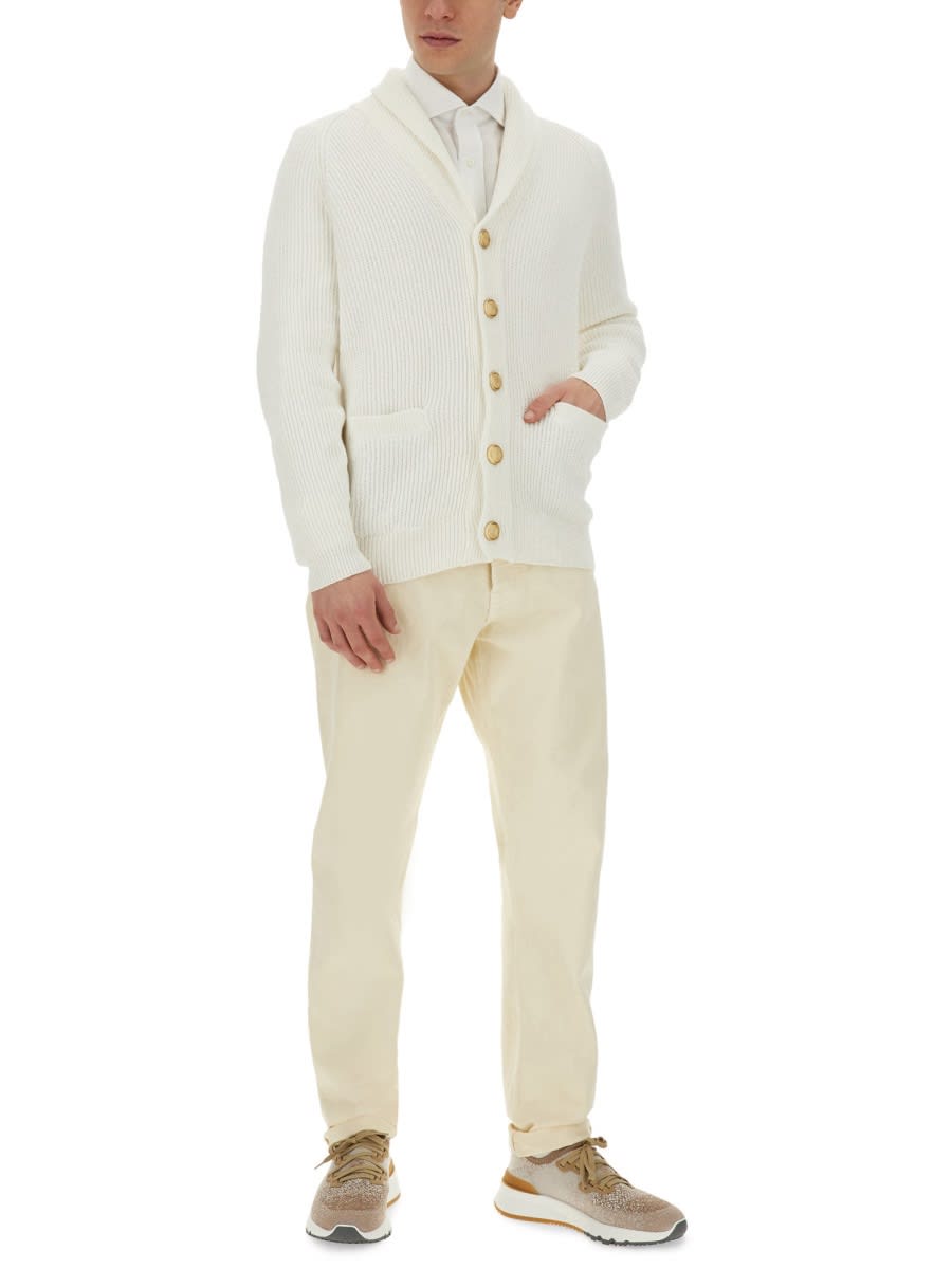 Shop Brunello Cucinelli Denim Pants In White