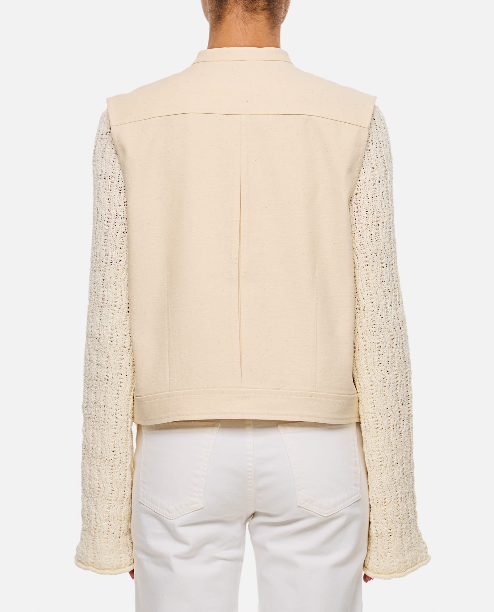 Loulou Studio Sleeveless Boxy Blouse In Ivory