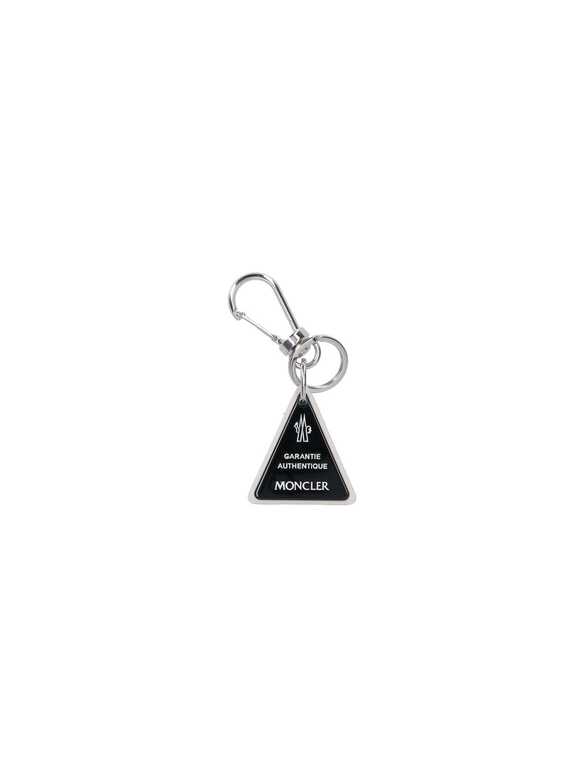 Shop Moncler Logo Keyring