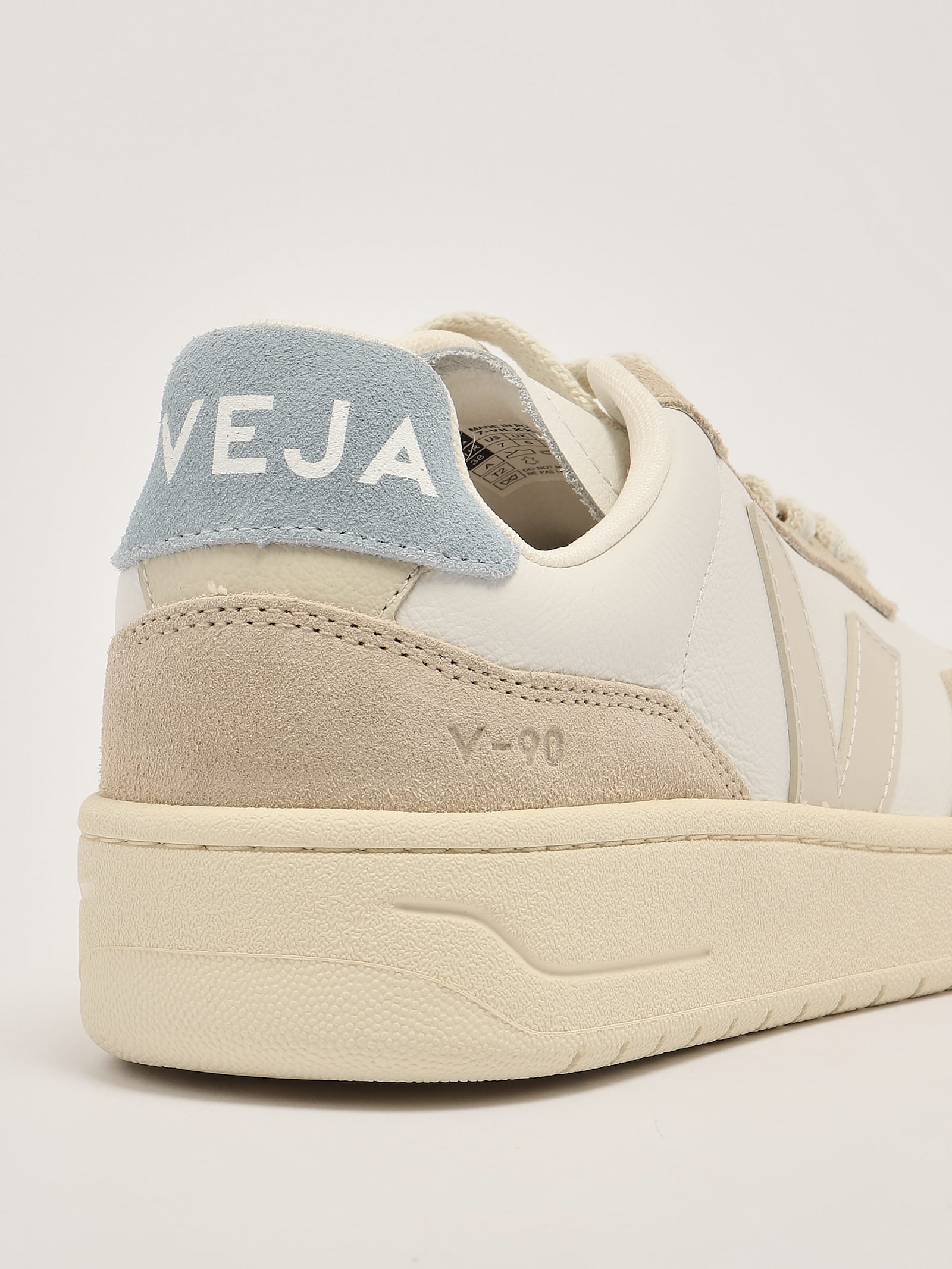 Shop Veja Leather Sneaker In Bianco