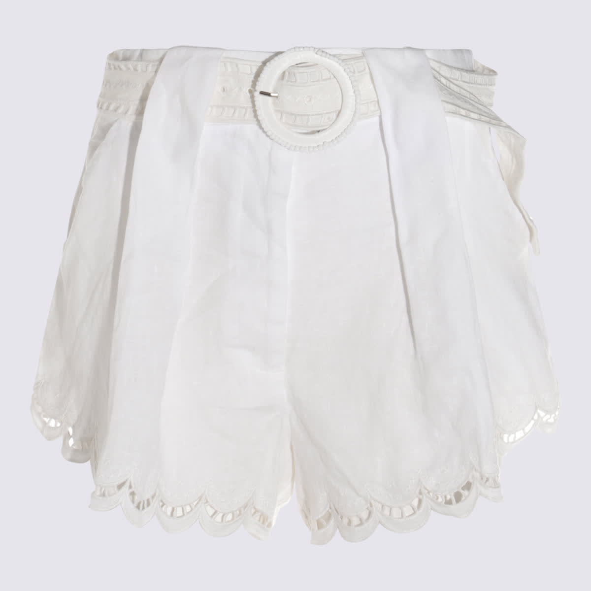 Shop Farm Rio White Linen Shorts