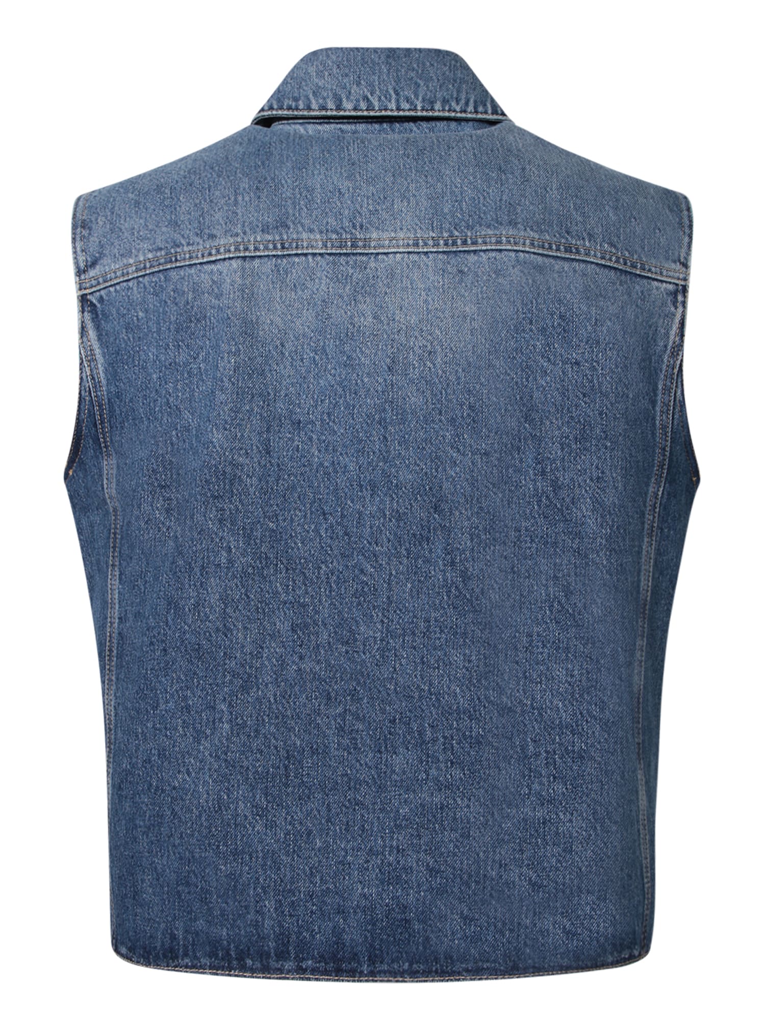 Shop Givenchy Enim Blue Vest