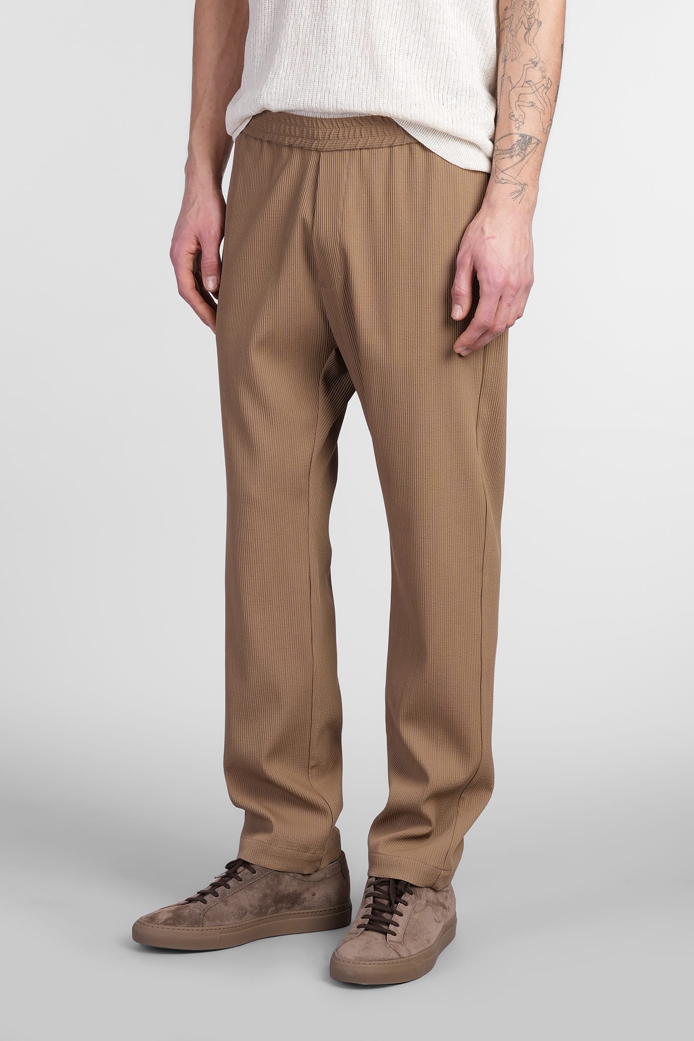 BARENA VENEZIA RIOBARBO PANTS IN CAMEL WOOL