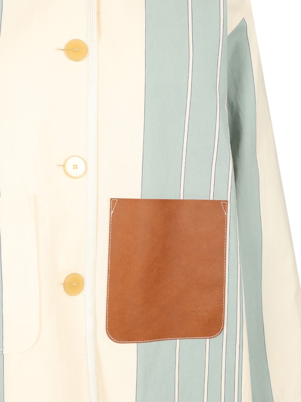 Shop Forte Forte Work Jacket In Light Blue