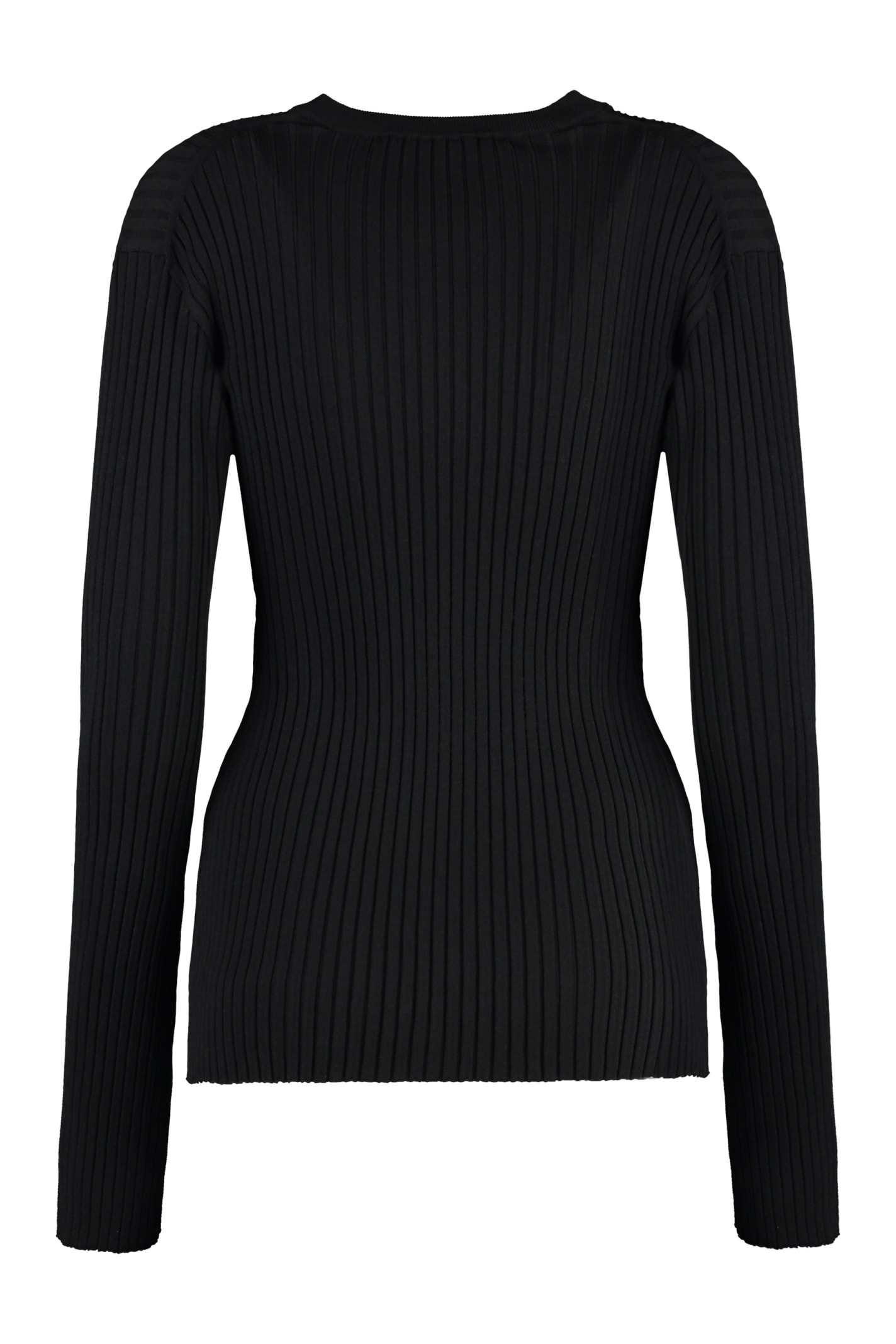 Shop Stella Mccartney Viscose-blend Sweater In Black