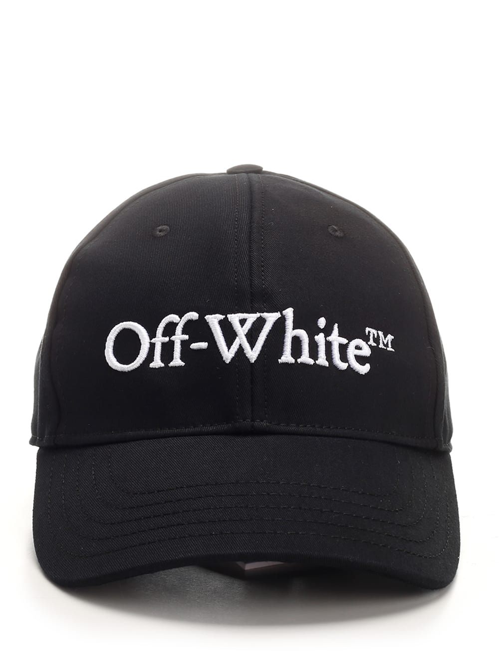 Shop Off-white Black Cap With Logo In Black-white