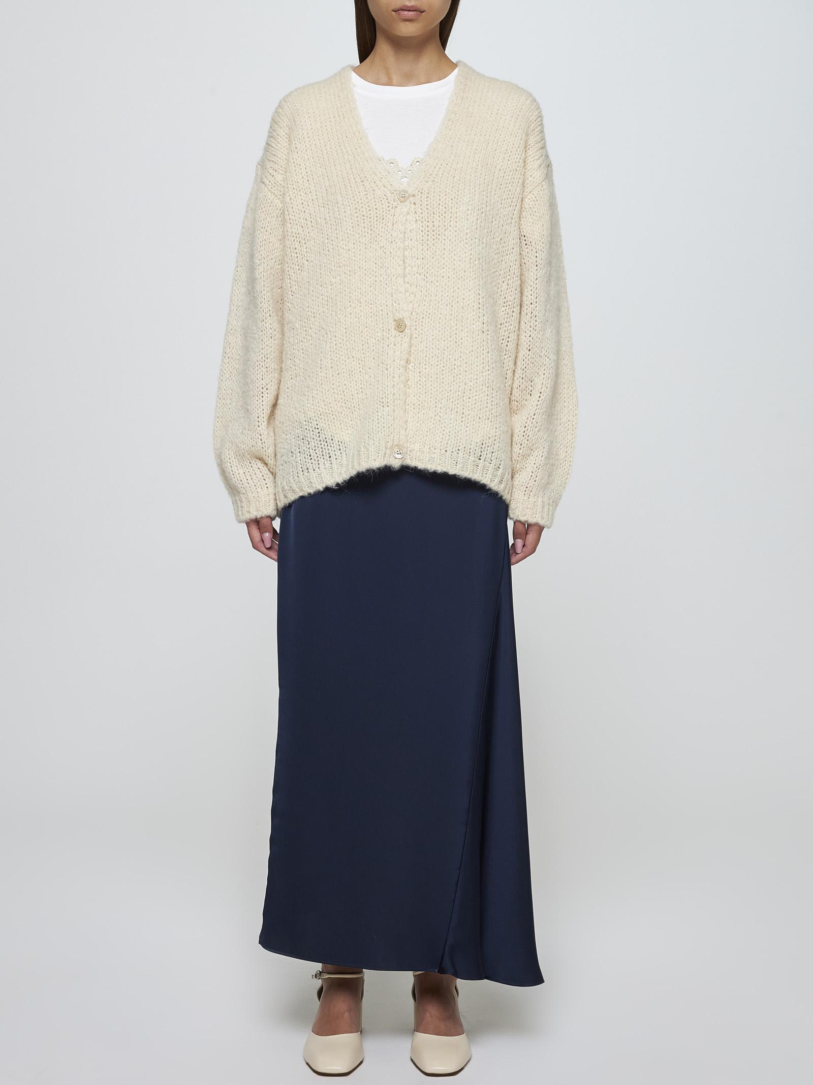 Shop Weekend Max Mara Arduino Alpaca-blend Cardigan In Avorio