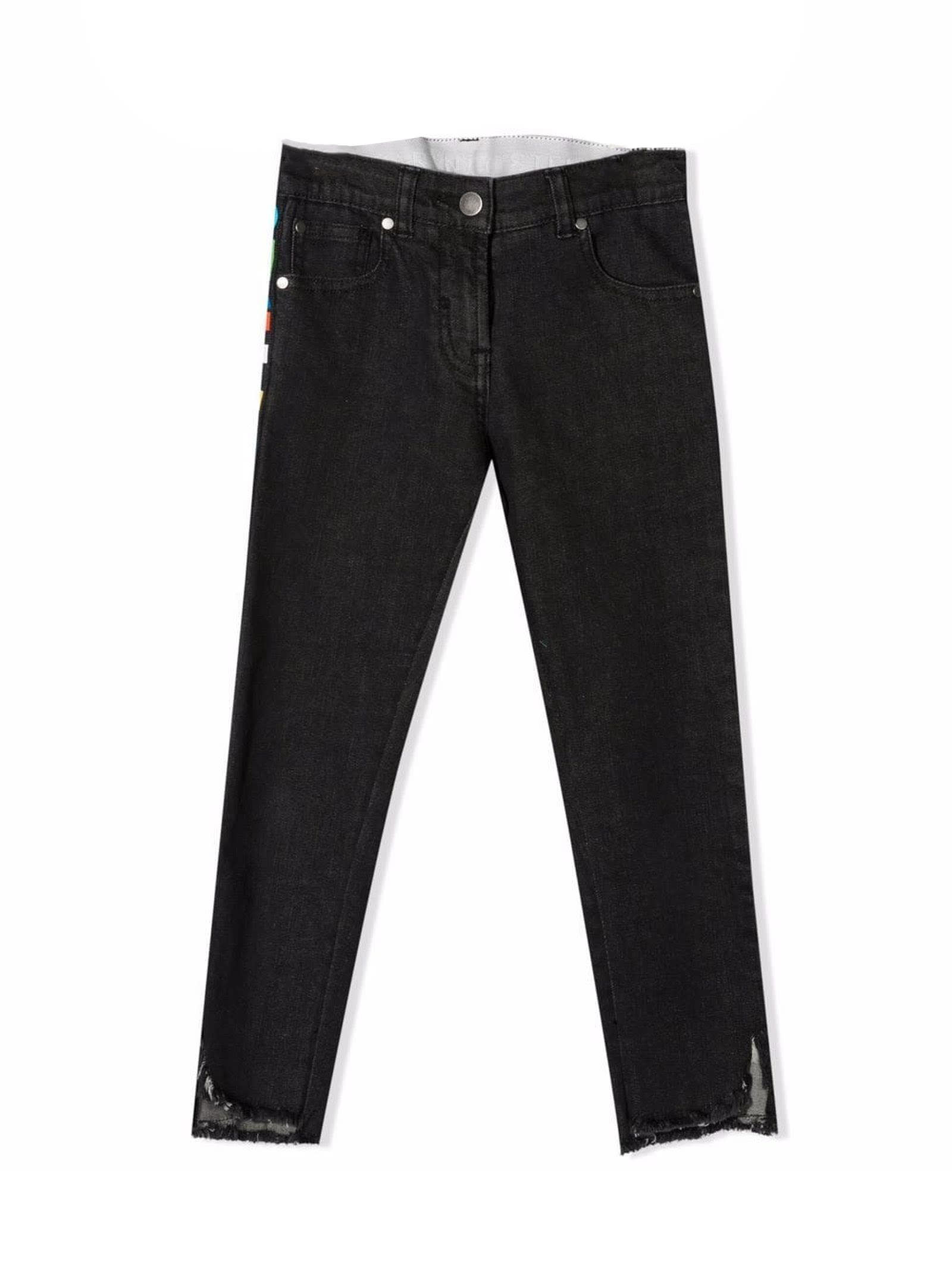 Stella McCartney Kids Black Stretch-cotton Denim Jeans