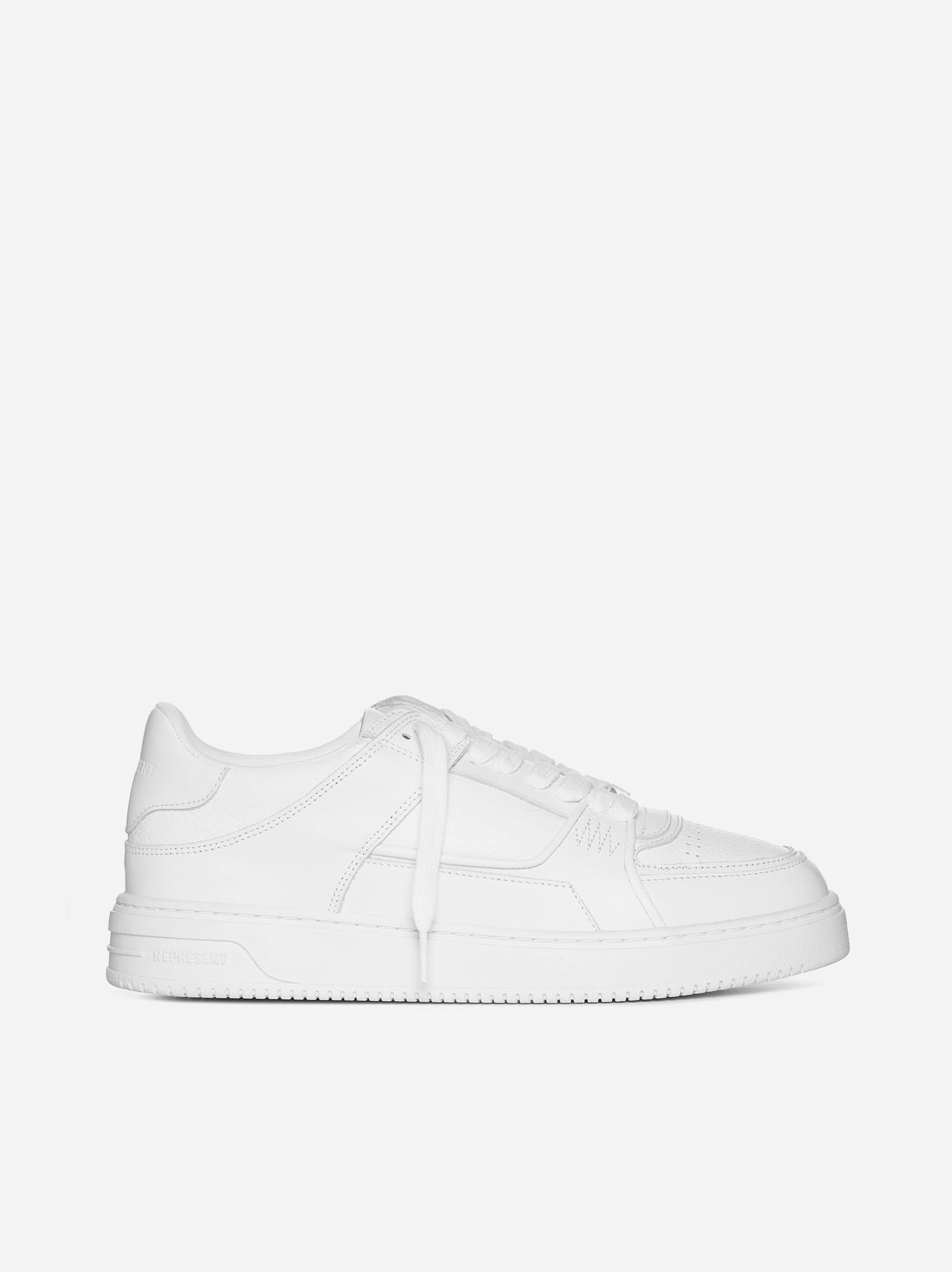 Represent Apex Nappa Leather Sneakers In White