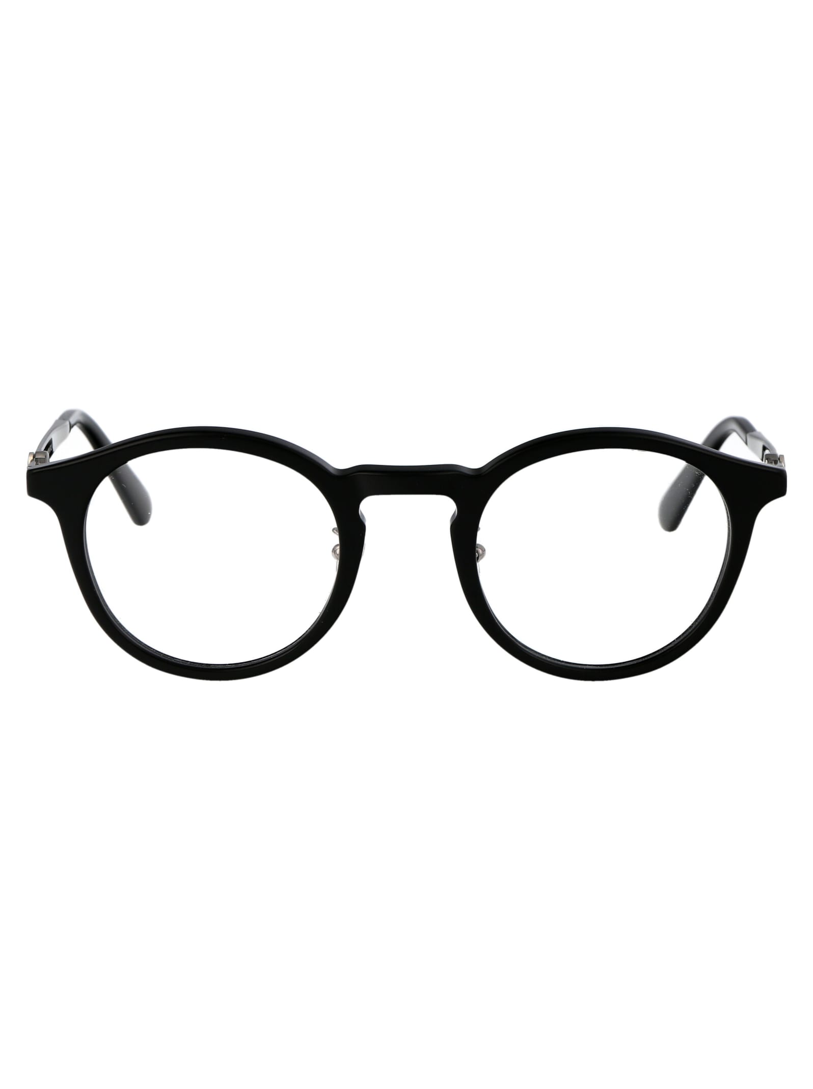 Shop Moncler Ml5175 Glasses In 001 Nero Lucido