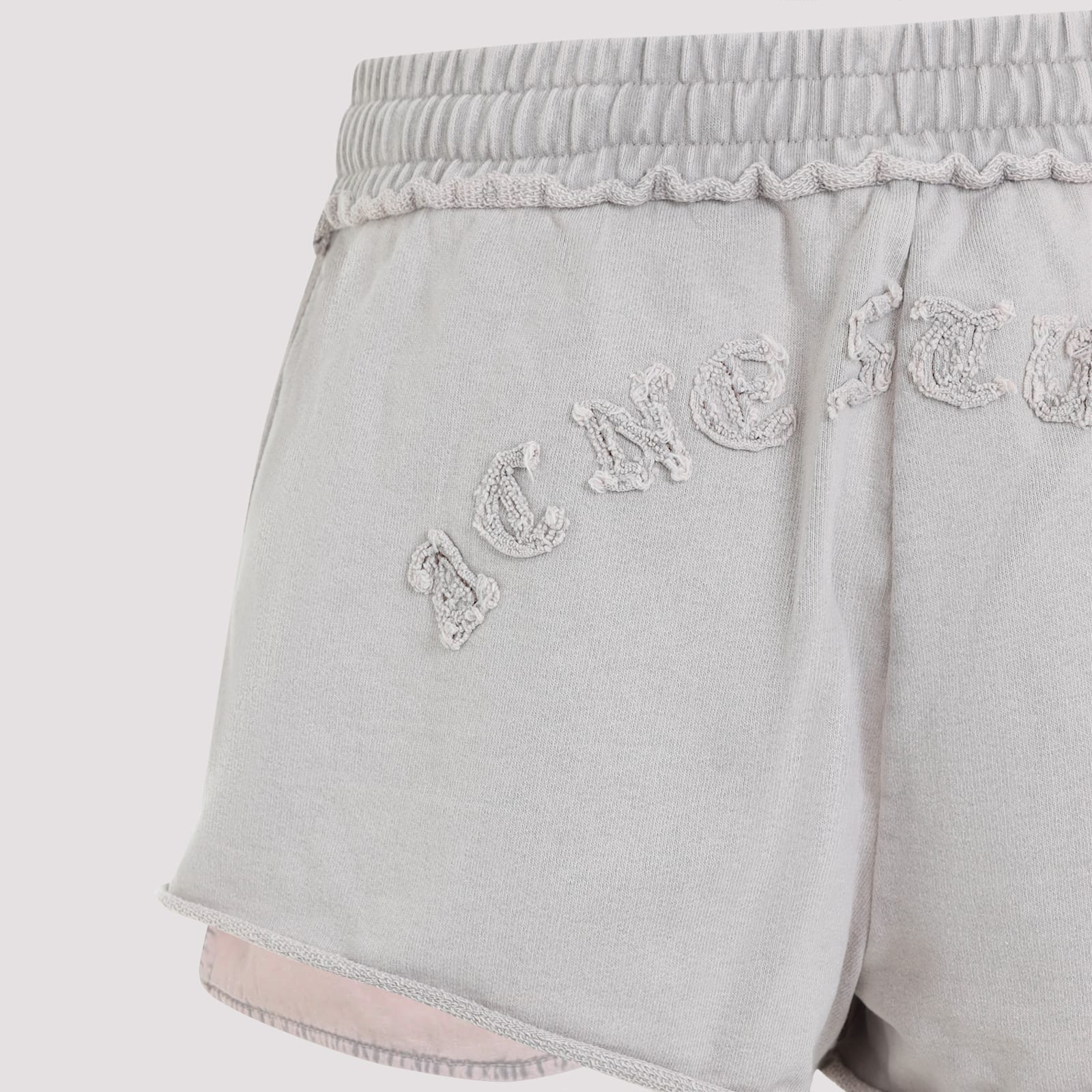 Acne Studios Drawstring Mini Shorts In Dmn Mauve Grey