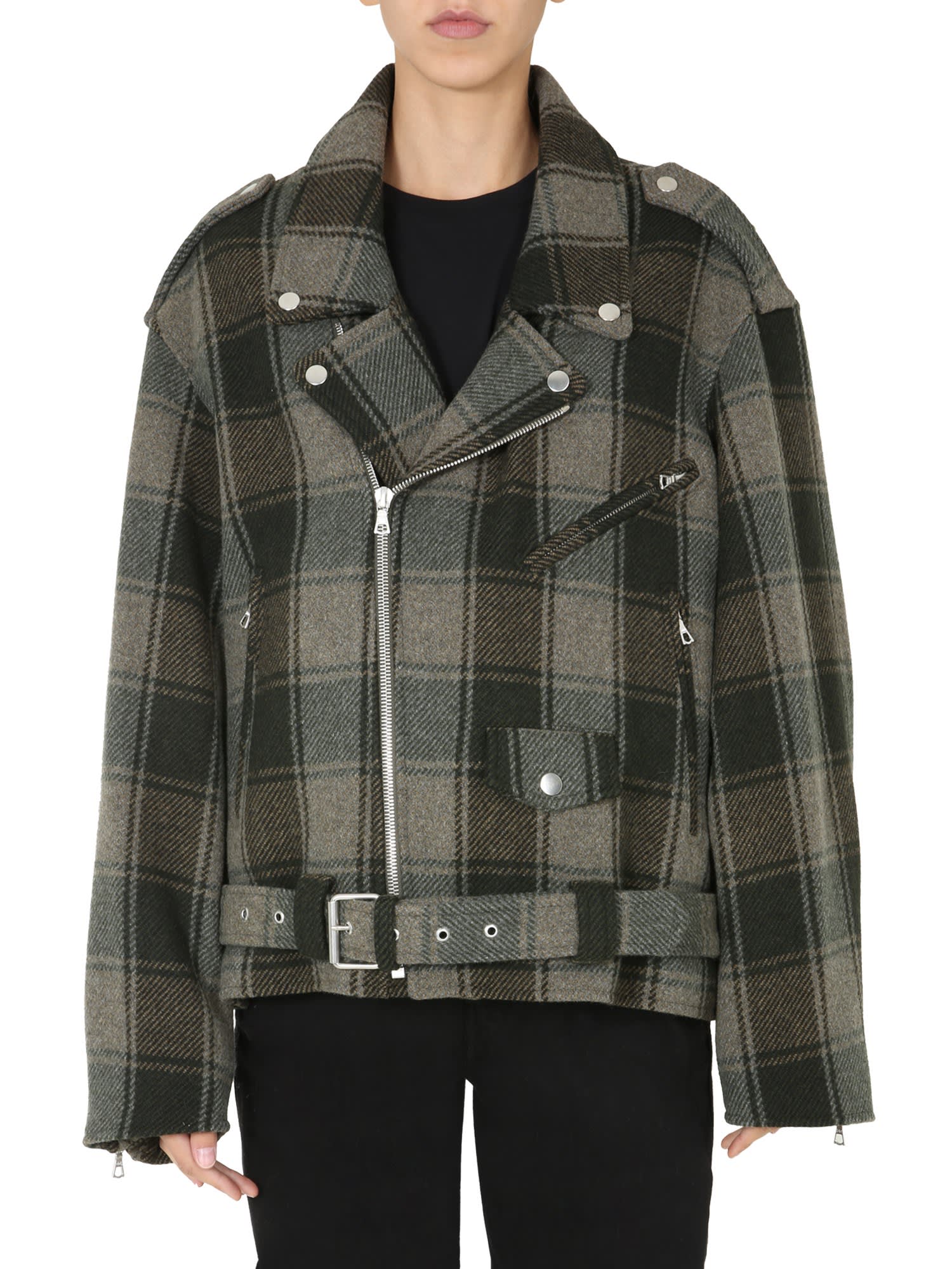 dries van noten checked coat