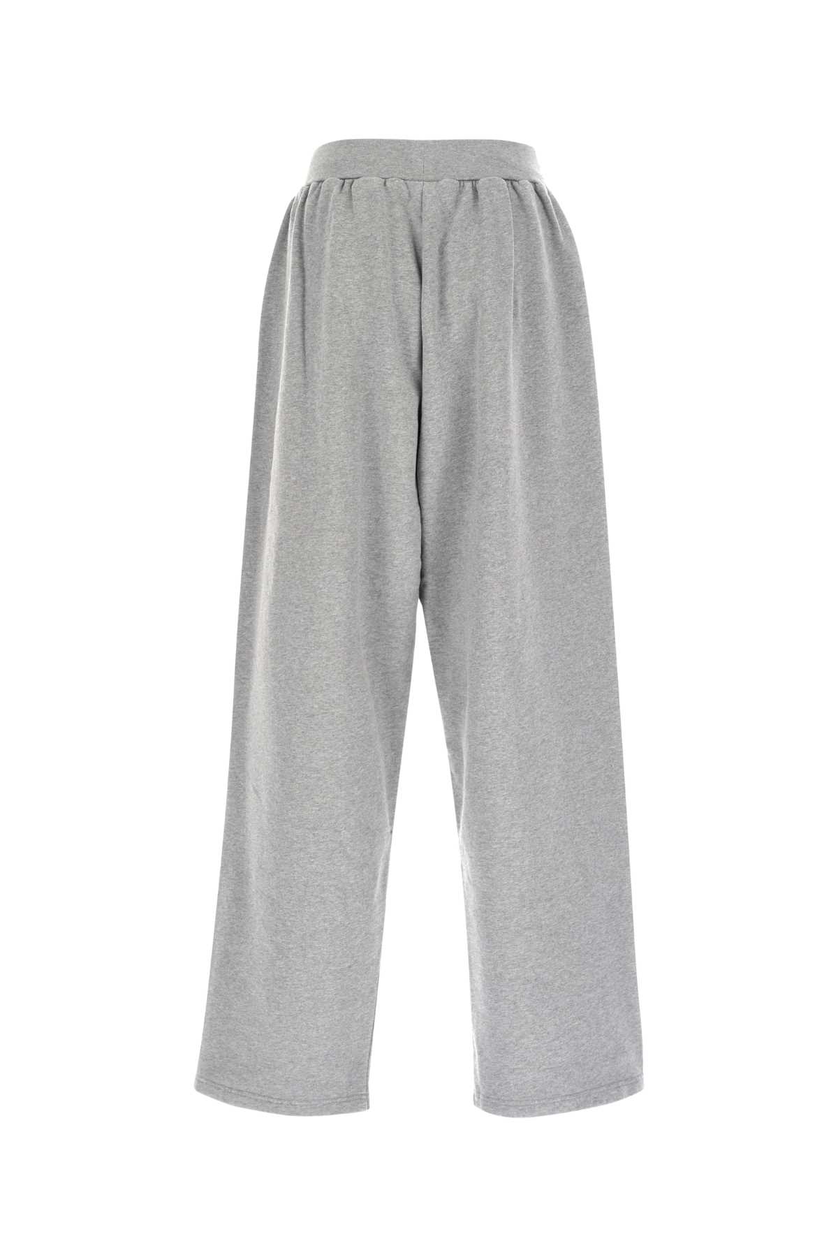 Balenciaga Wide Grey Uniform Merch Trousers In Gray