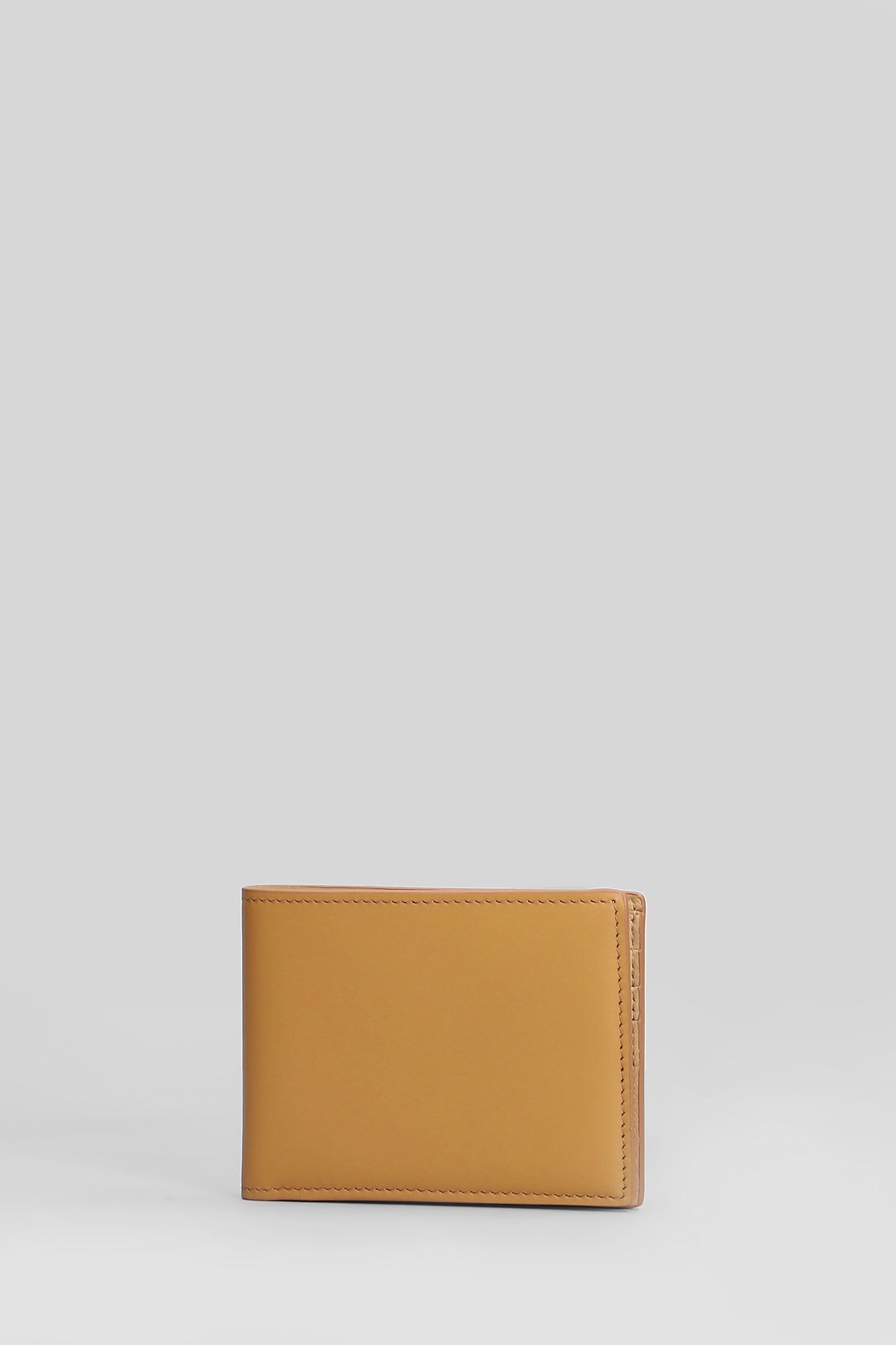 Common Projects Wallet In Camel Leather In Burgundy