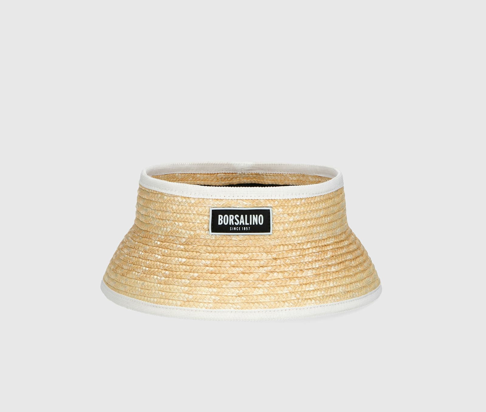 Virgilio Visor In Braided Straw