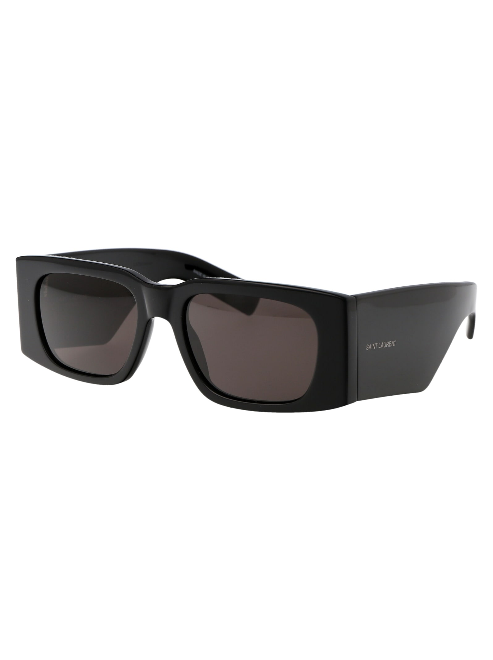 Shop Saint Laurent Sl 654 Sunglasses In 001 Black Black Black