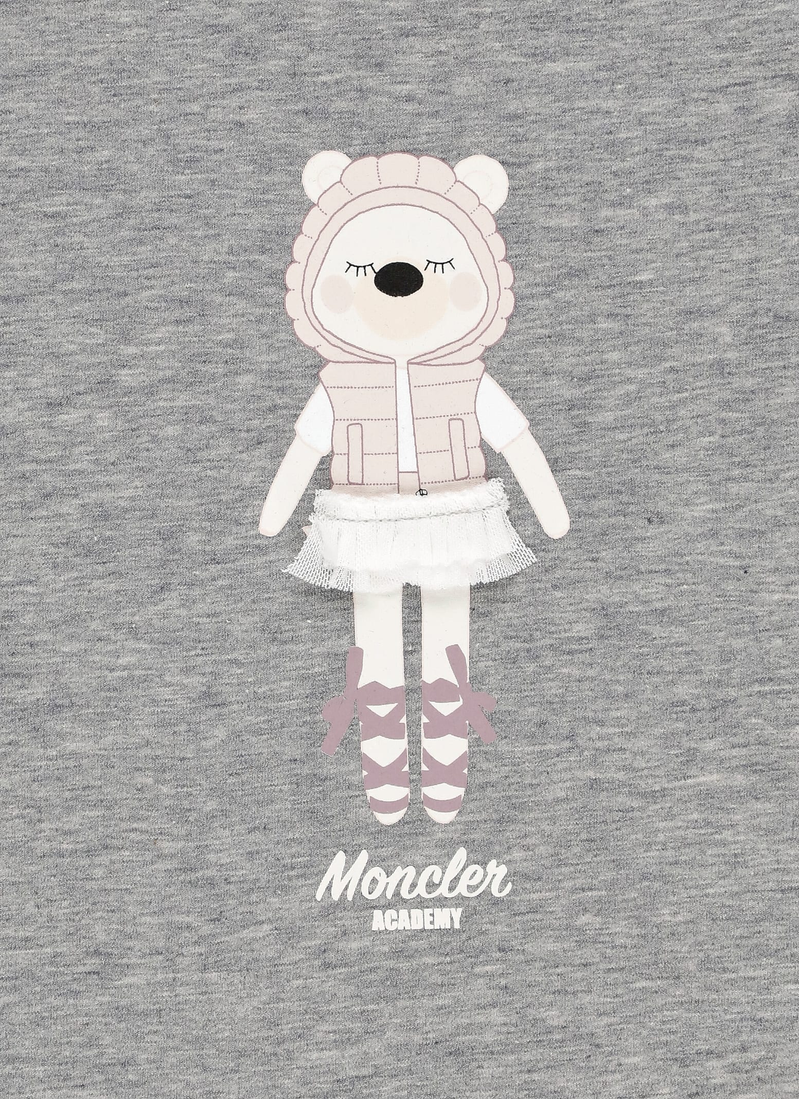 Shop Moncler Cotton T-shirt In Grey
