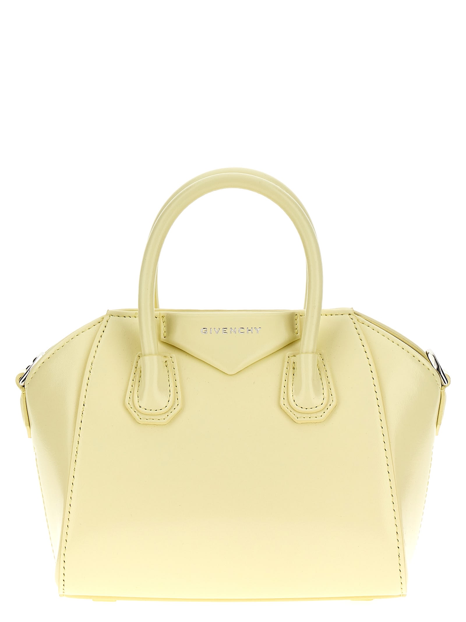 Shop Givenchy Antigona Toy Handbag In Yellow