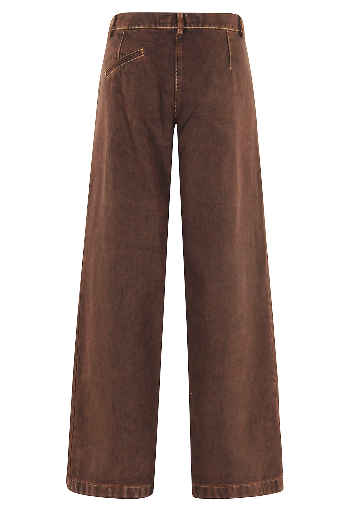 Federica Tosi Button-fastening Jeans In Brown